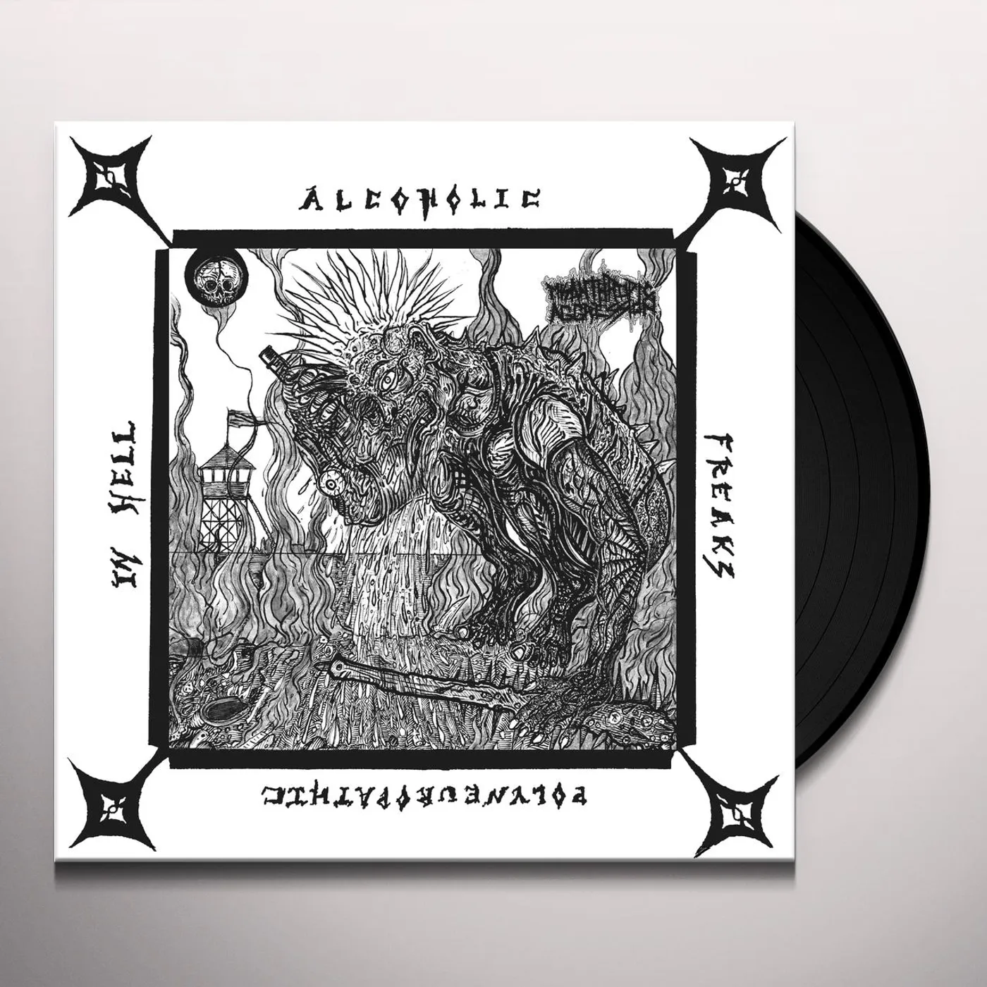 Misanthropic Aggression Alcoholic Polyneuropathic Freaks In Hell Vinyl Record