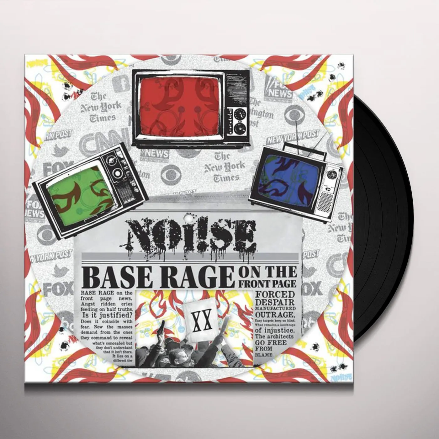 Noi!se Base Rage On The Front Page Vinyl Record