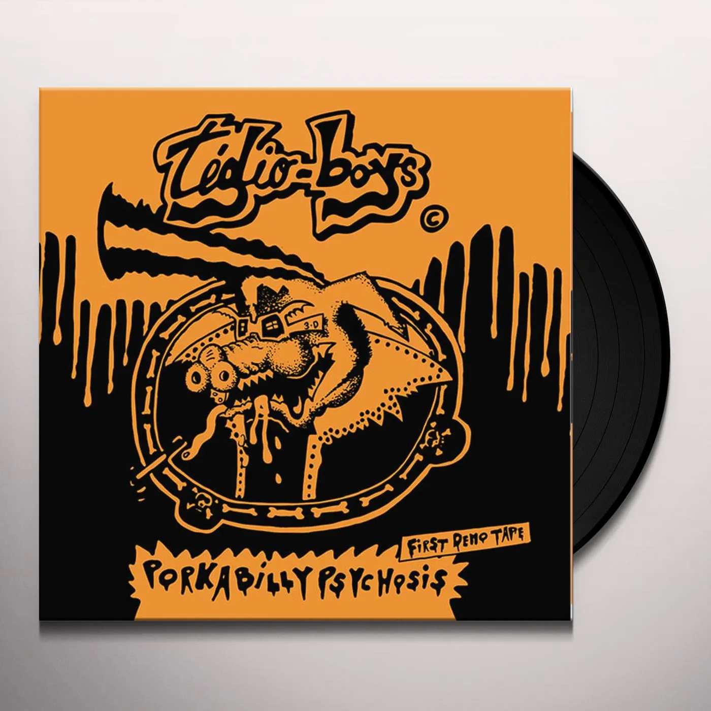 Tedio Boys PORKABILLY PSYCHOSIS: THE DEMO TAPE Vinyl Record