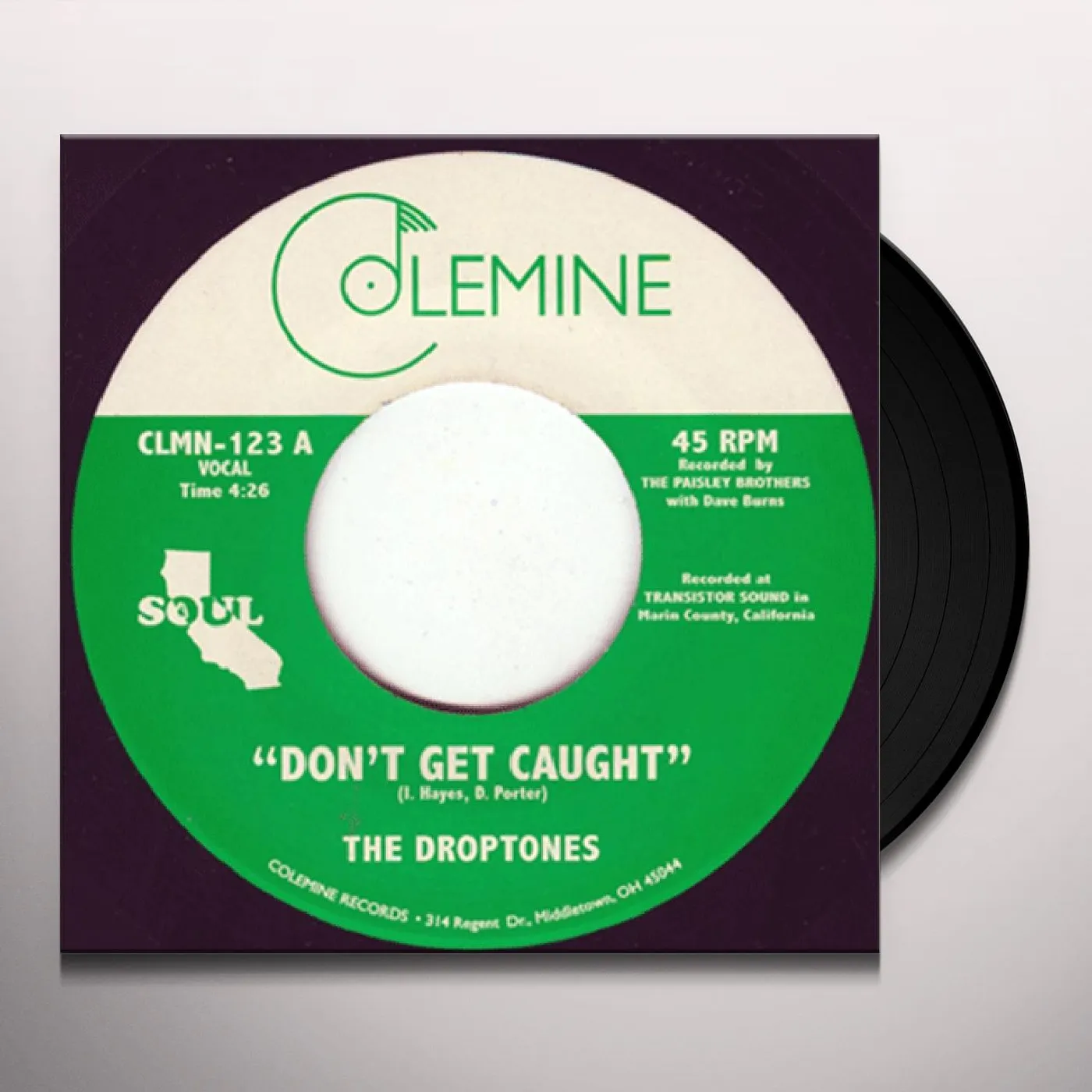 The Droptones DON'T GET CAUGHT / YOUNG BLOOD Vinyl Record