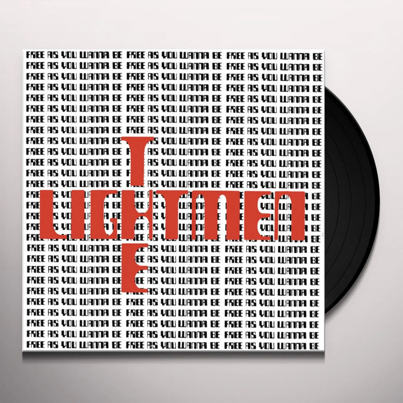 The Lightmen Plus One FREE AS YOU WANNA BE Vinyl Record