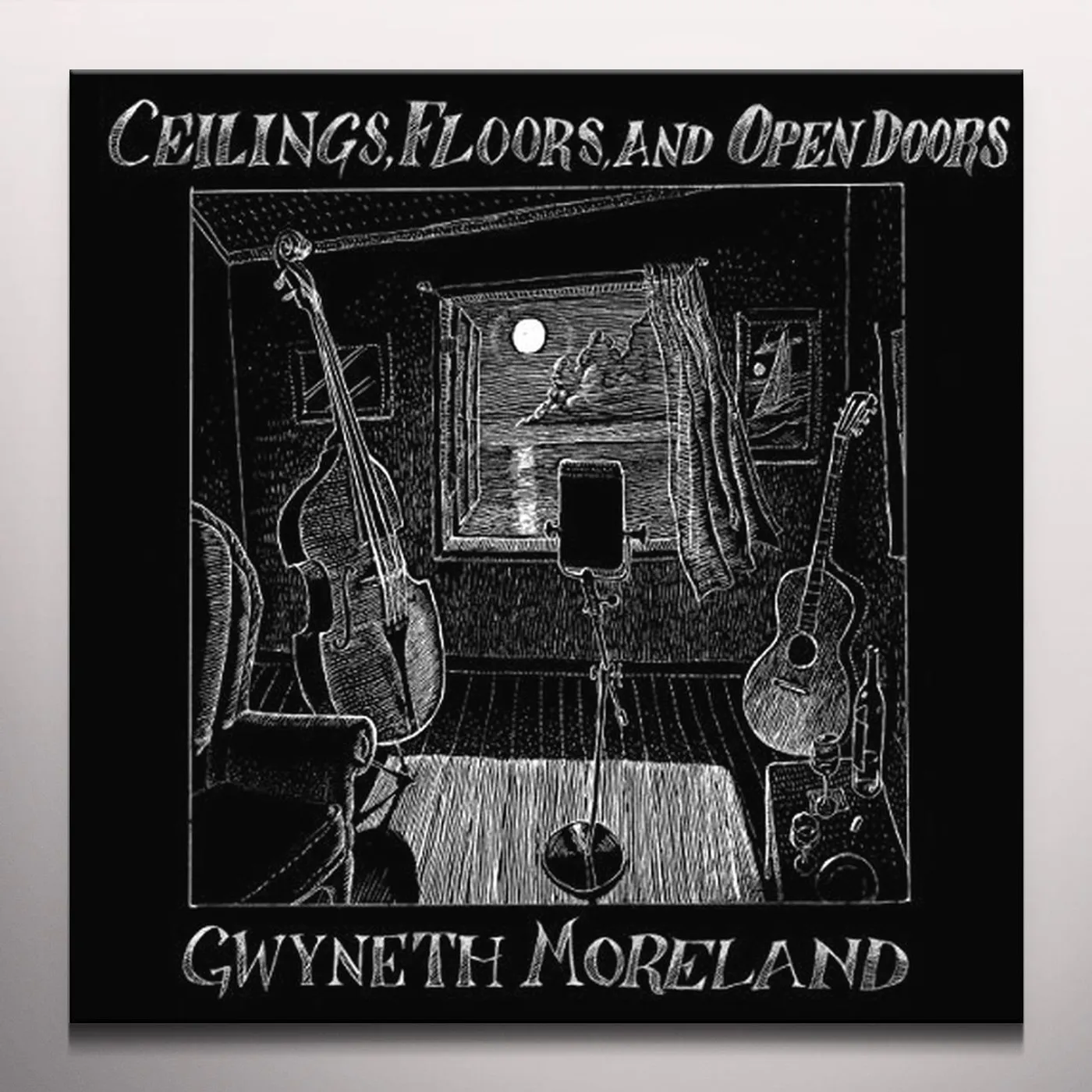 Gwyneth Moreland CEILINGS FLOORS & OPEN DOORS Vinyl Record - Blue Vinyl