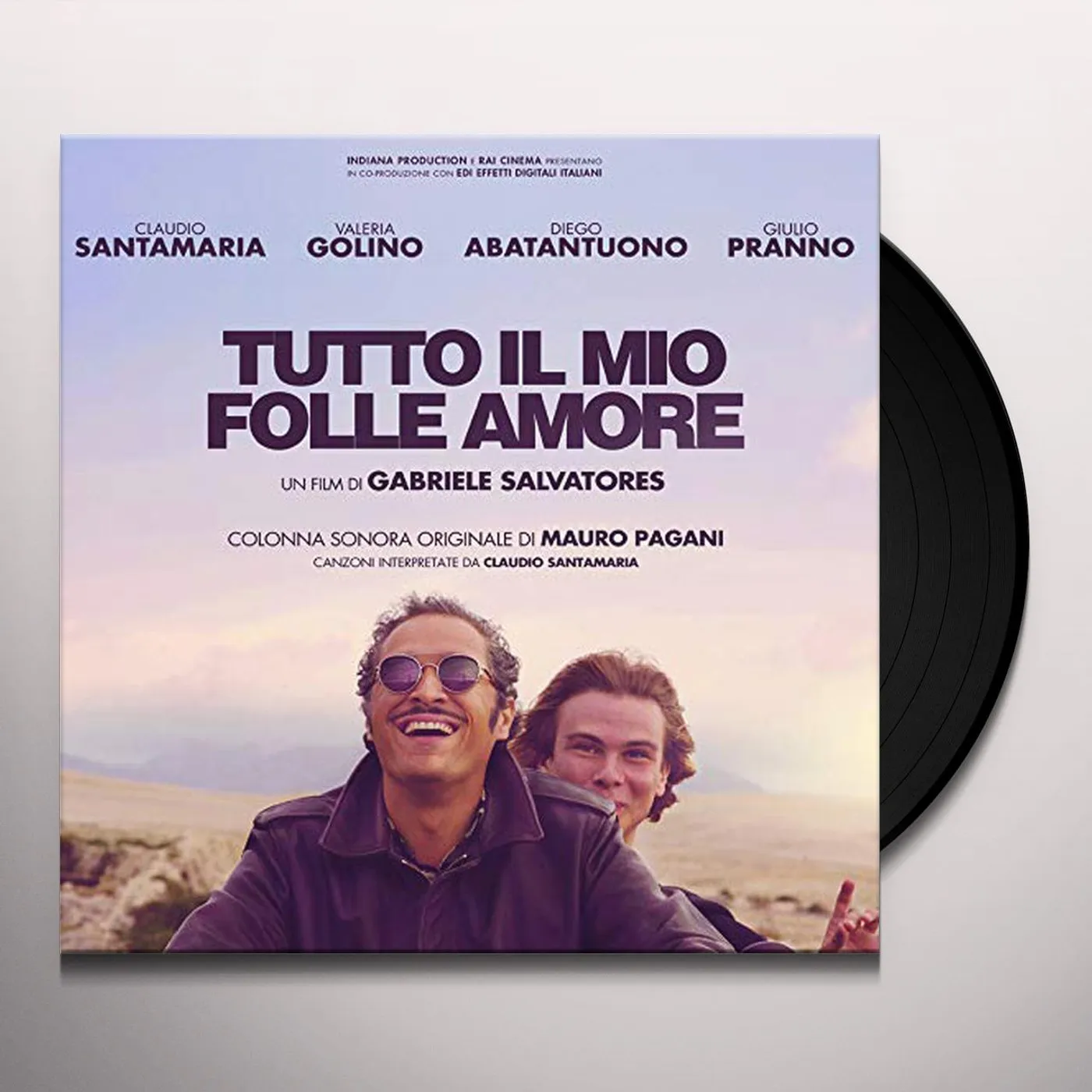 Mauro Pagani TUTTO IL MIO FOLLE AMORE / Original Soundtrack Vinyl Record