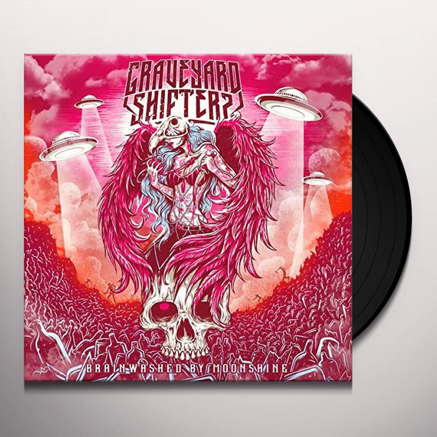 Graveyard Shifters BRAINWASHED BY MOONSHINE (EP) Vinyl Record - UK Release