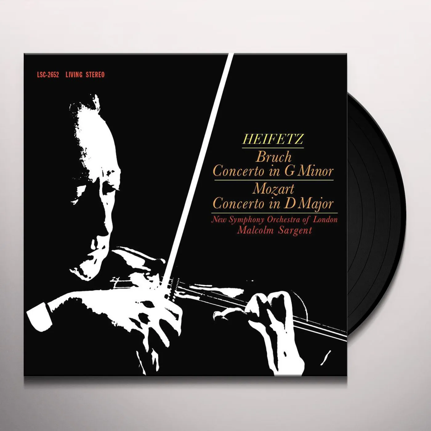 Malcolm Sargent BRUCH - CONCERTO IN G MINOR / MOZART CONCERTO Vinyl Record