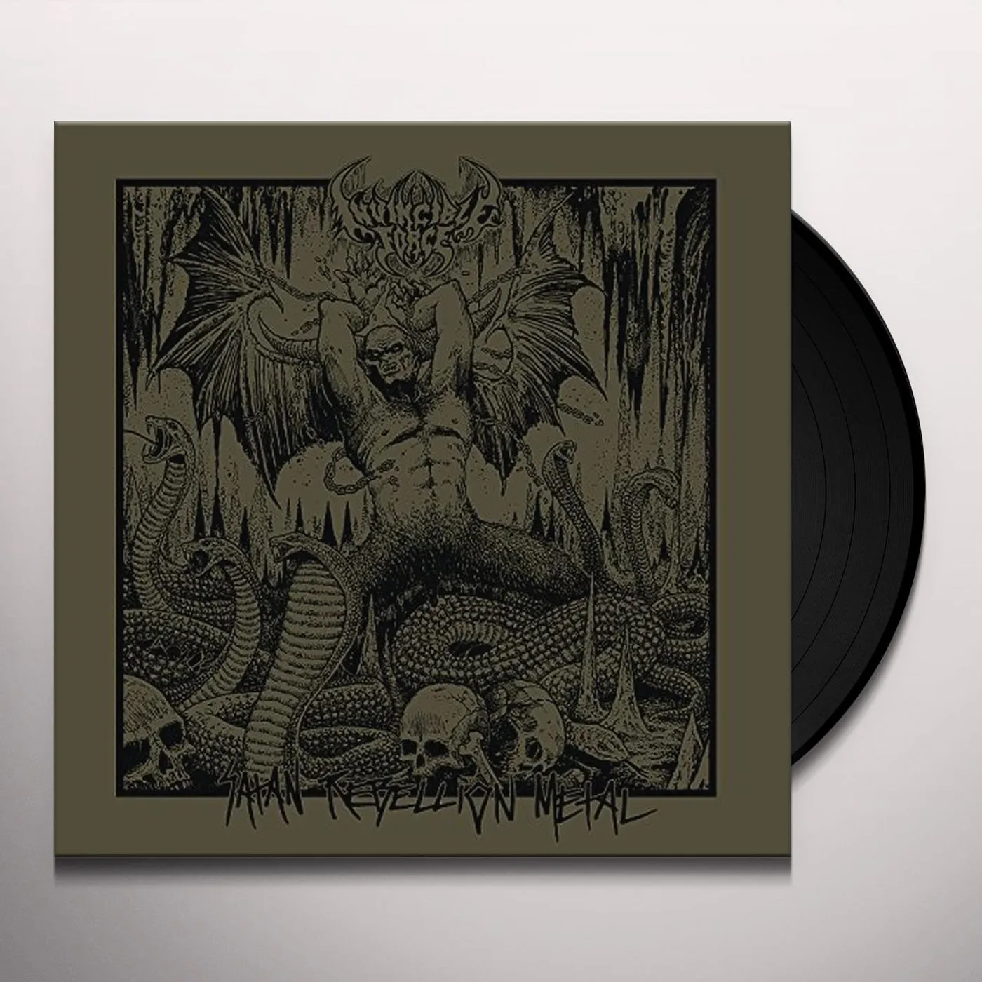 Invincible Force Satan Rebellion Metal Vinyl Record