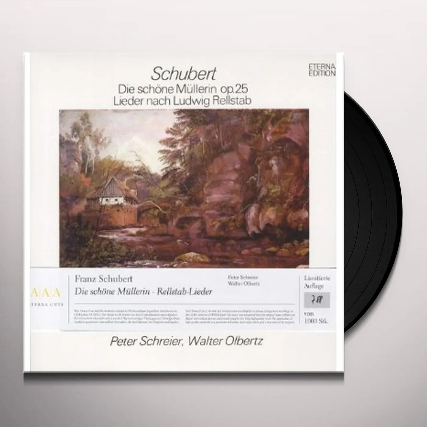 Schubert DIE SCHONE MULLERIN Vinyl Record