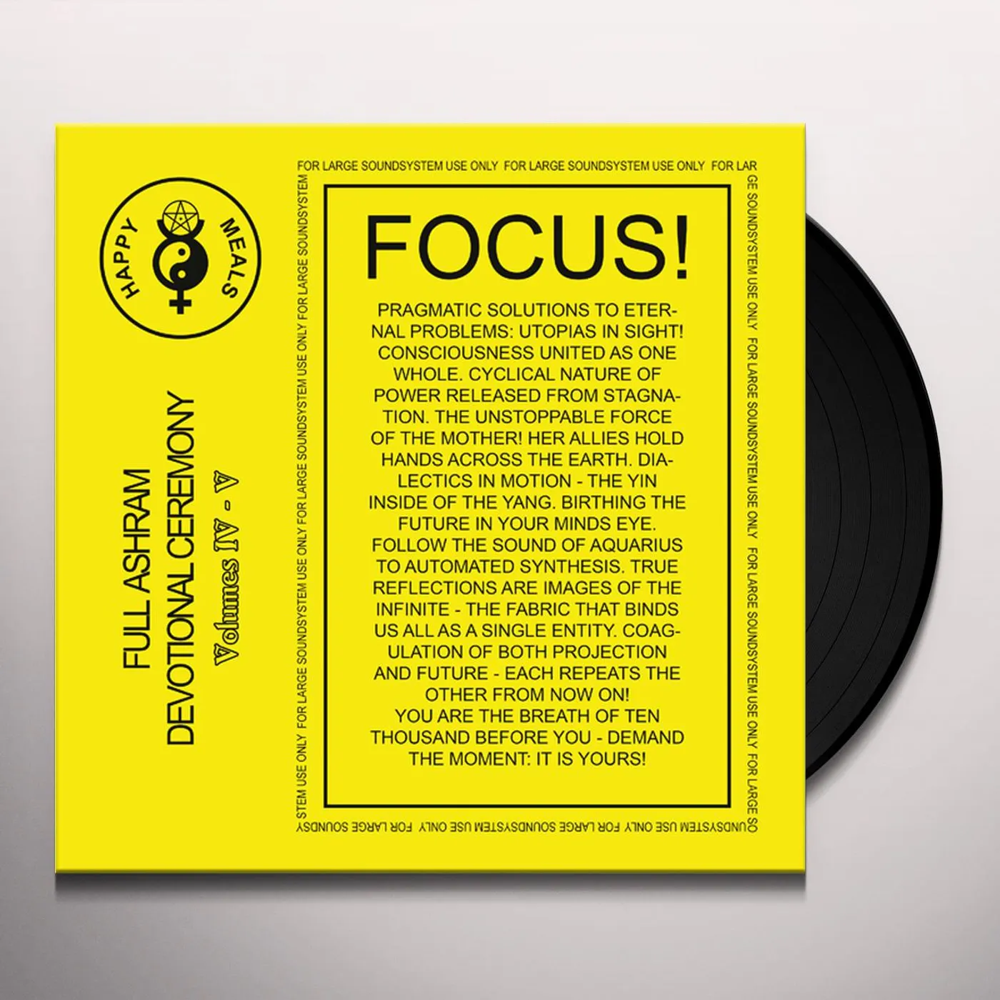 Happy Meals FULL ASHRAM DEVOTIONAL CEREMONY IV-VI Vinyl Record