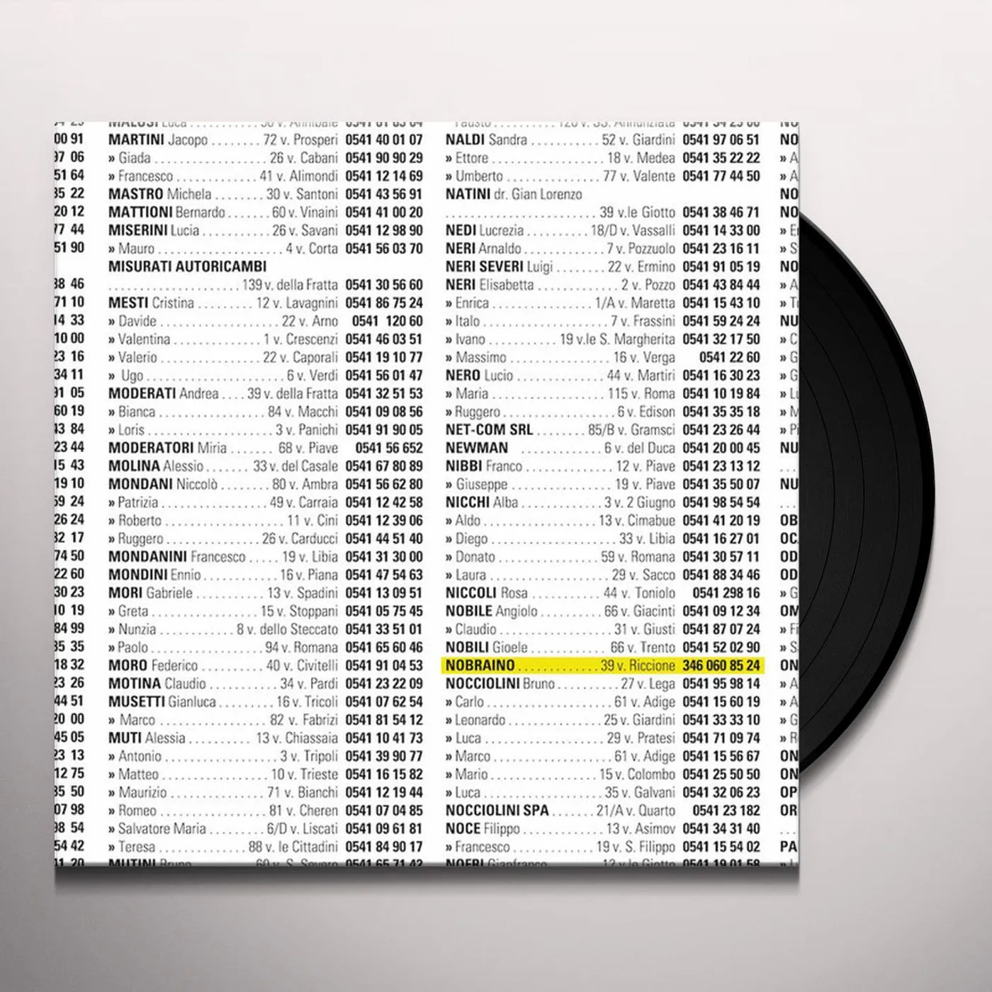 Nobraino 3460608524 Vinyl Record