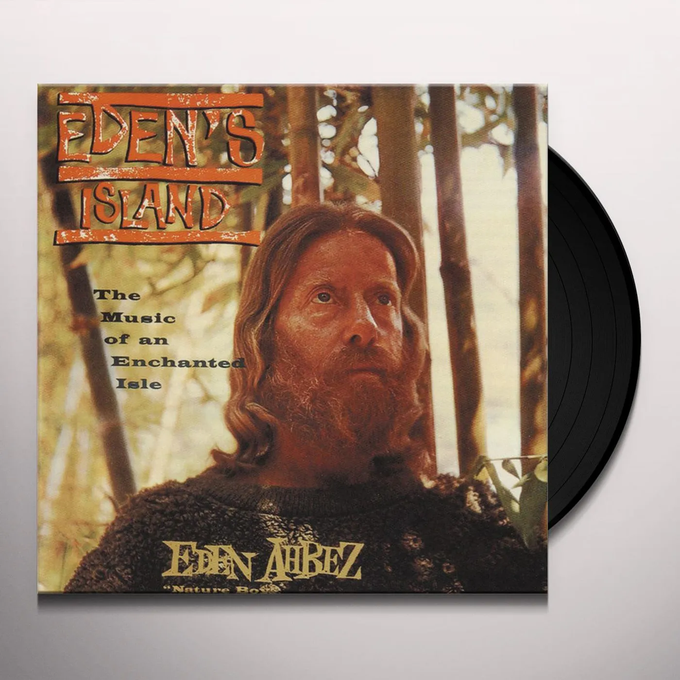 Eden Ahbez EDEN'S ISLAND (WOOD SLIPCASE) (CLEAR FOREST/LEAVES Vinyl Record