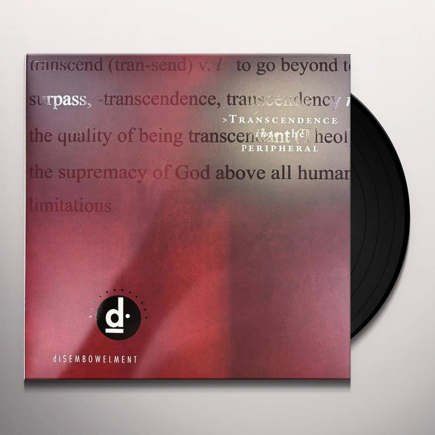Disembowelment TRANSCENDENCE INTO THE PERIPHERAL (BLACK & OXBLOOD GALAXY MERGE VINYL) Vinyl Record