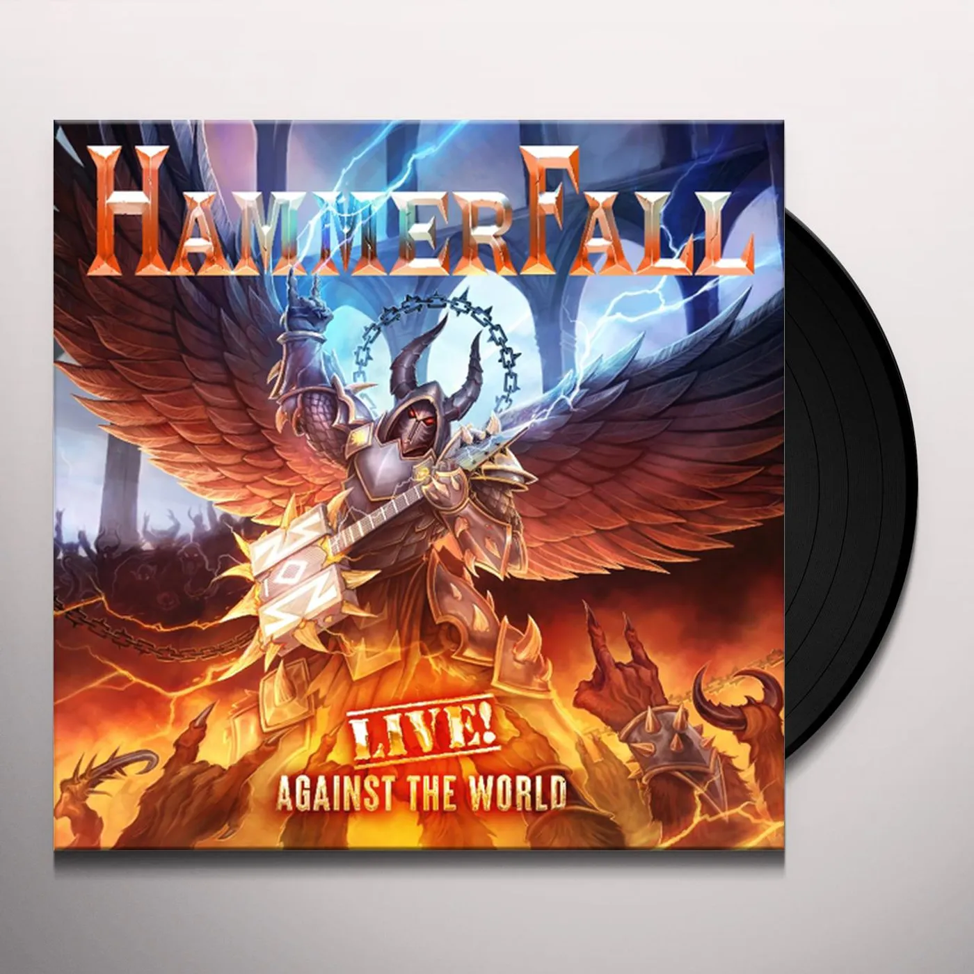 HammerFall LIVE AGAINST THE WORLD Vinyl Record