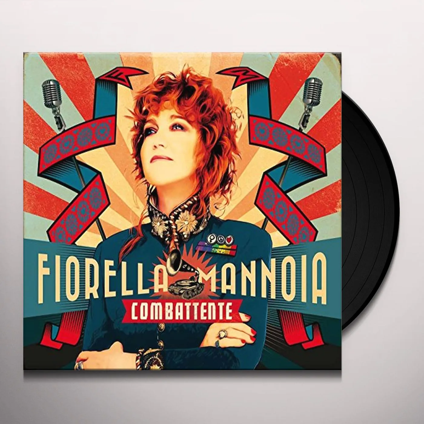 Fiorella Mannoia COMBATTENTE Vinyl Record
