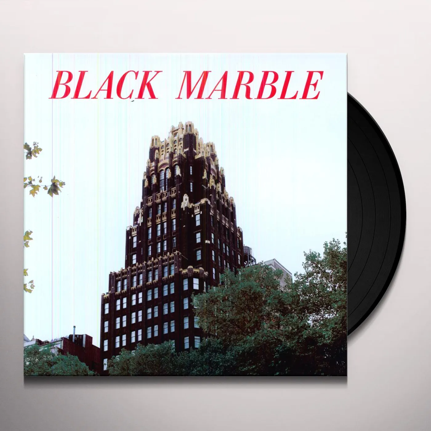 Black Marble Weight Against the Door Vinyl Record