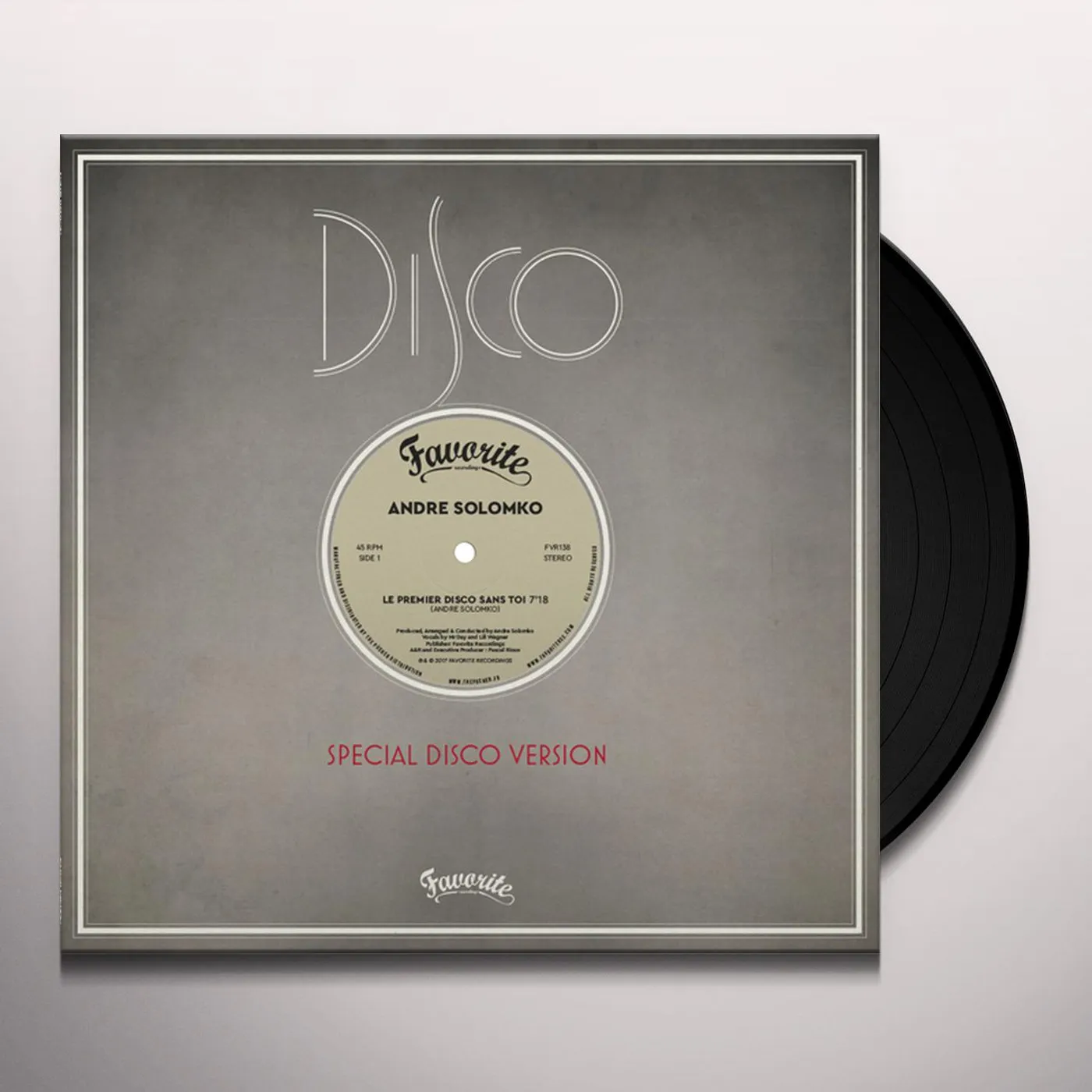 Andre Solomko PREMIER DISCO SANS TOI Vinyl Record