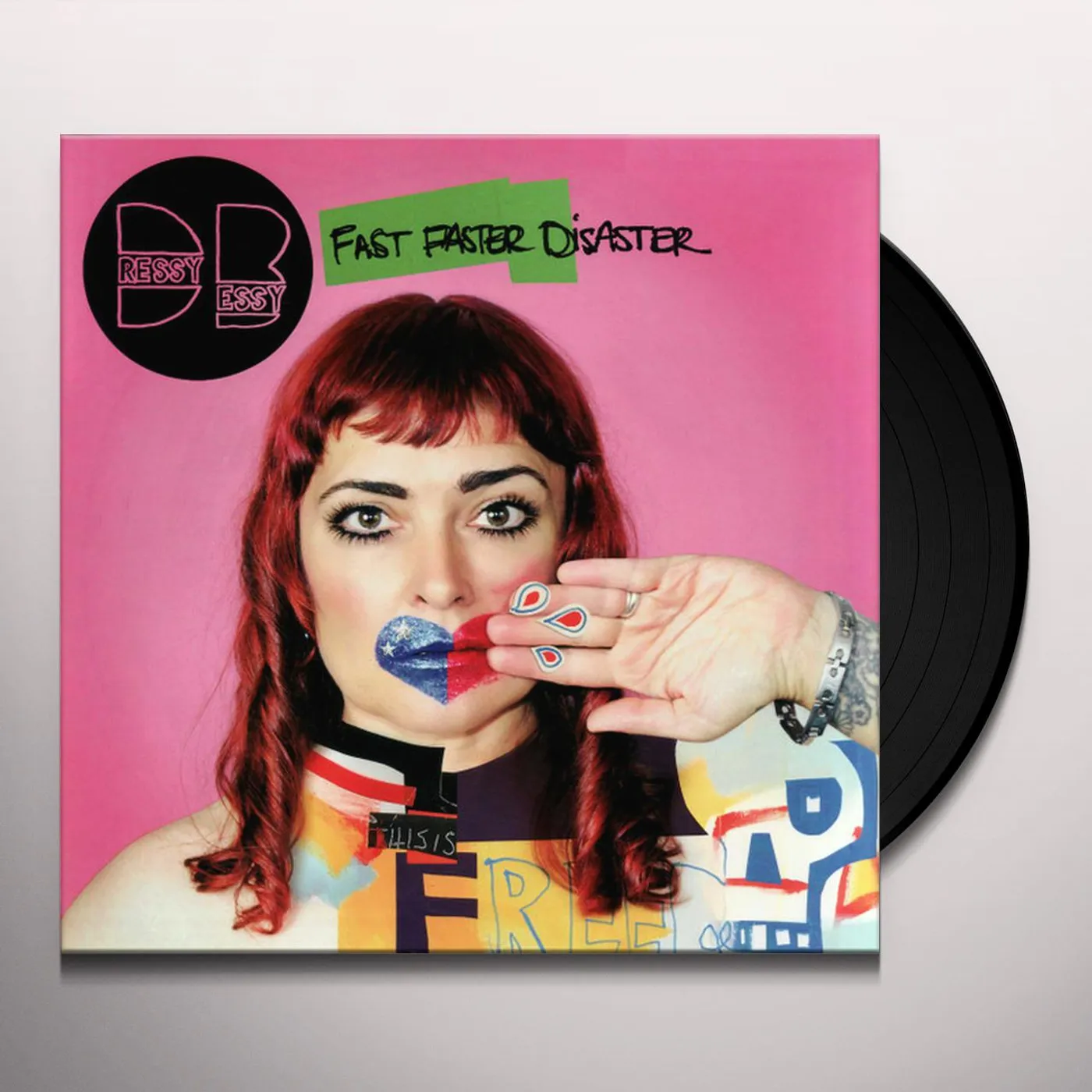 Dressy Bessy FAST FASTER DISASTER (DL CARD) Vinyl Record