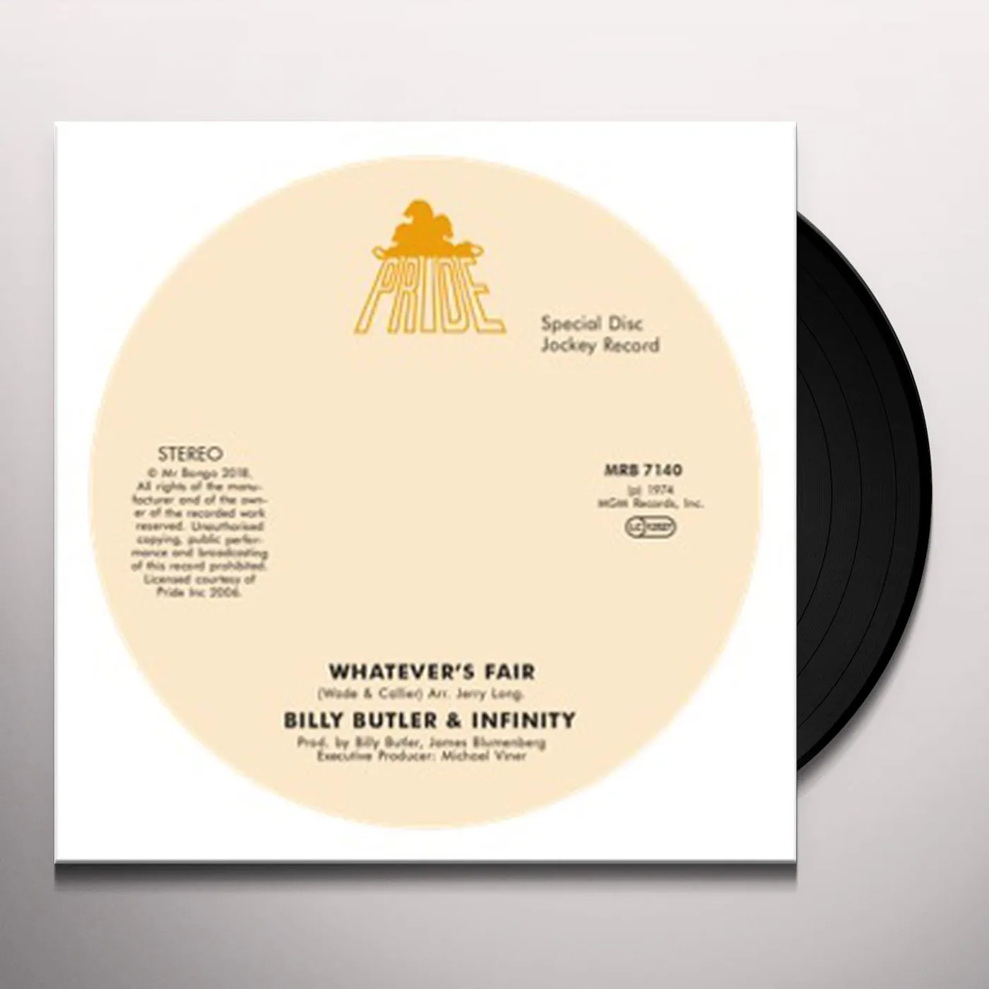 Billy Butler WHATEVER'S FAIR / SIMPLE THINGS Vinyl Record