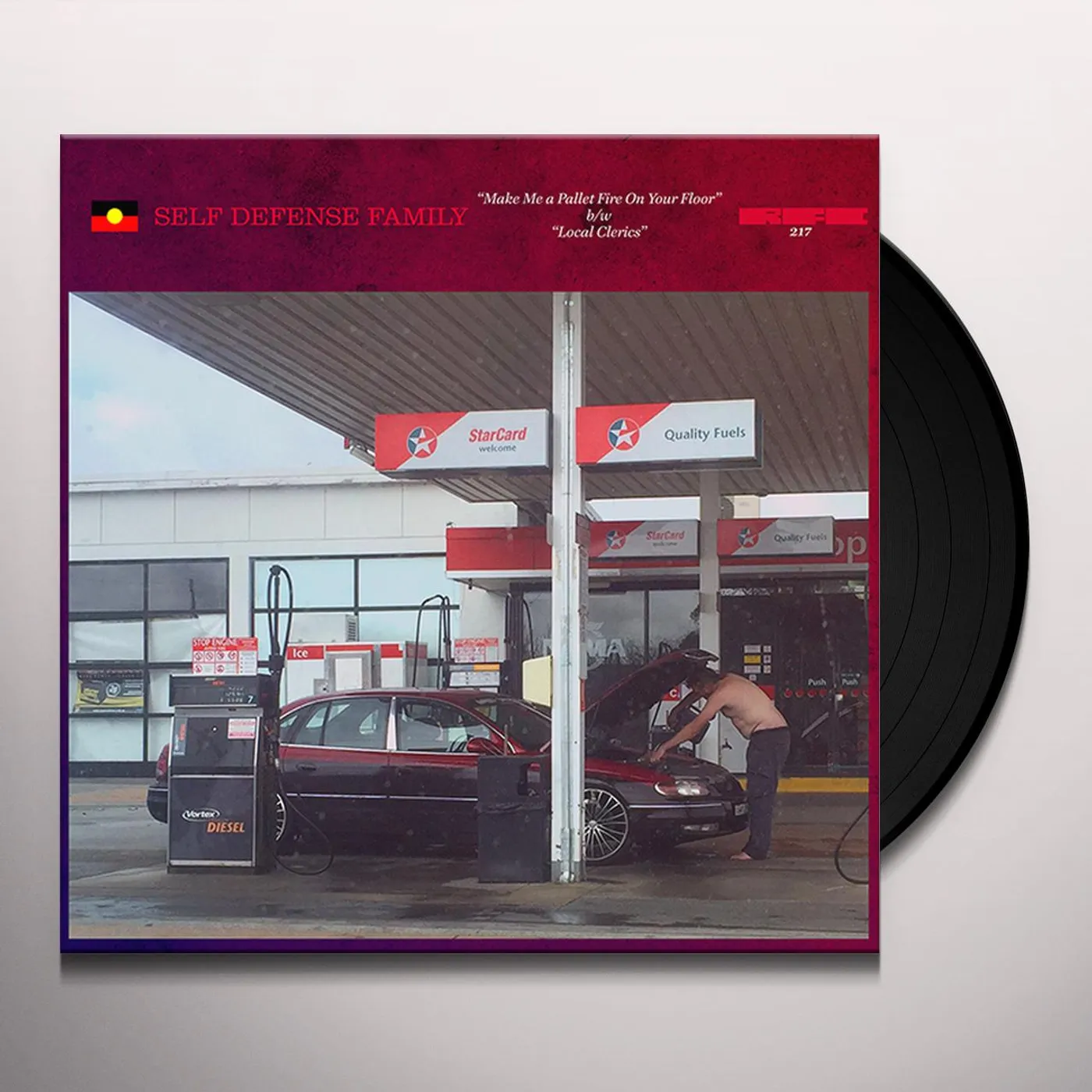 Self Defense Family MAKE ME A PALLET FIRE ON YOUR FLOOR / LOCAL CLERIC Vinyl Record