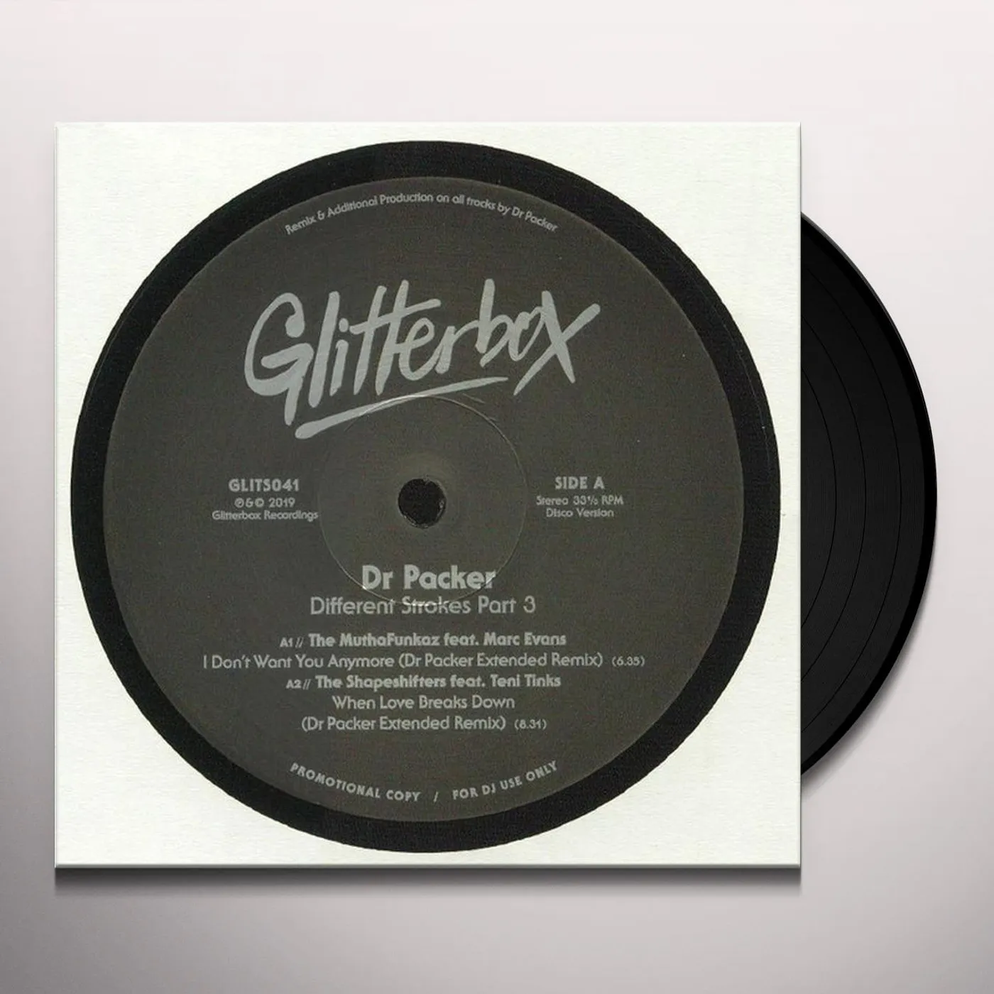 Dr Packer DIFFERENT STROKES PART 3 Vinyl Record