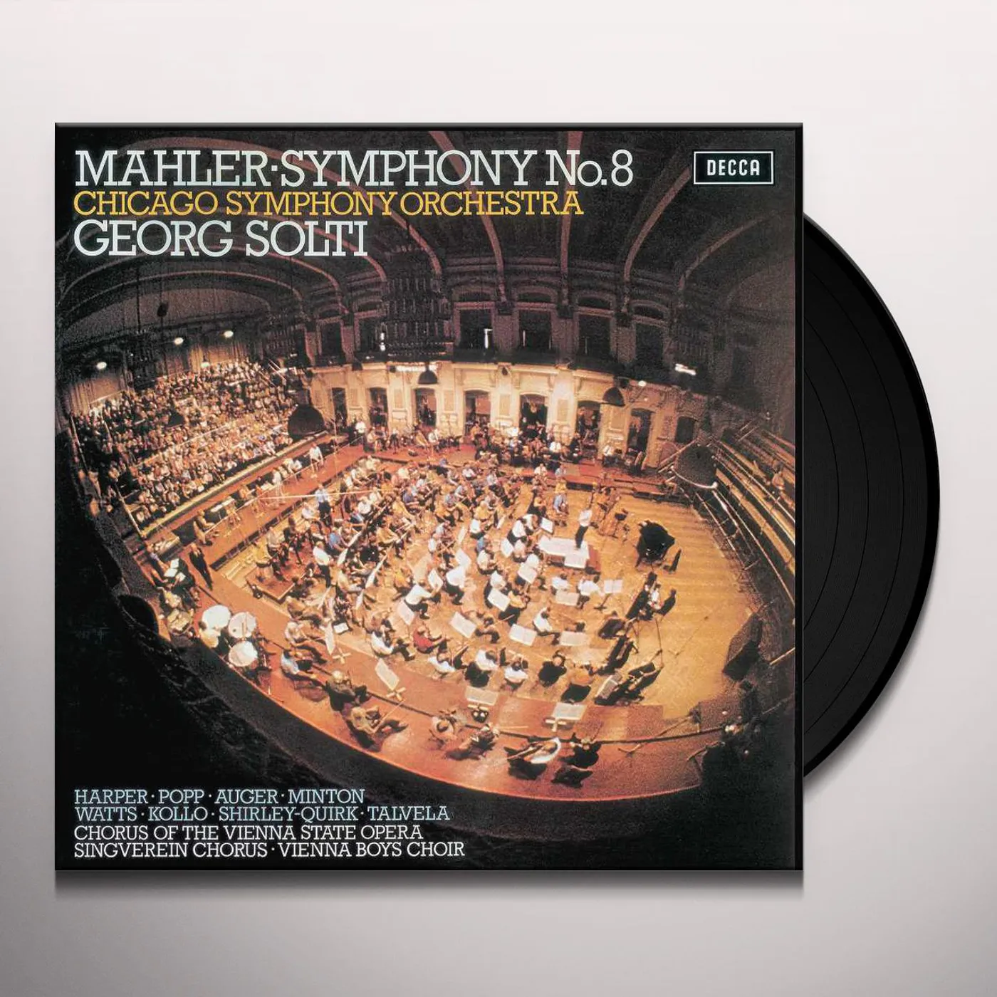 MAHLER / SOLTI / CHICAGO SYMPHONY ORCHESTRA SYMPHONY NO 8 Vinyl Record
