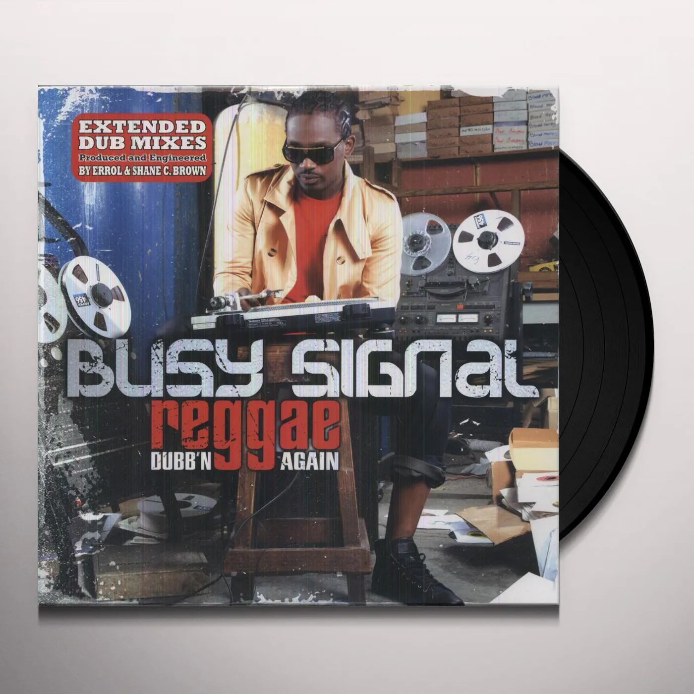 The Busy Signals REGGAE DUBB'N AGAIN Vinyl Record