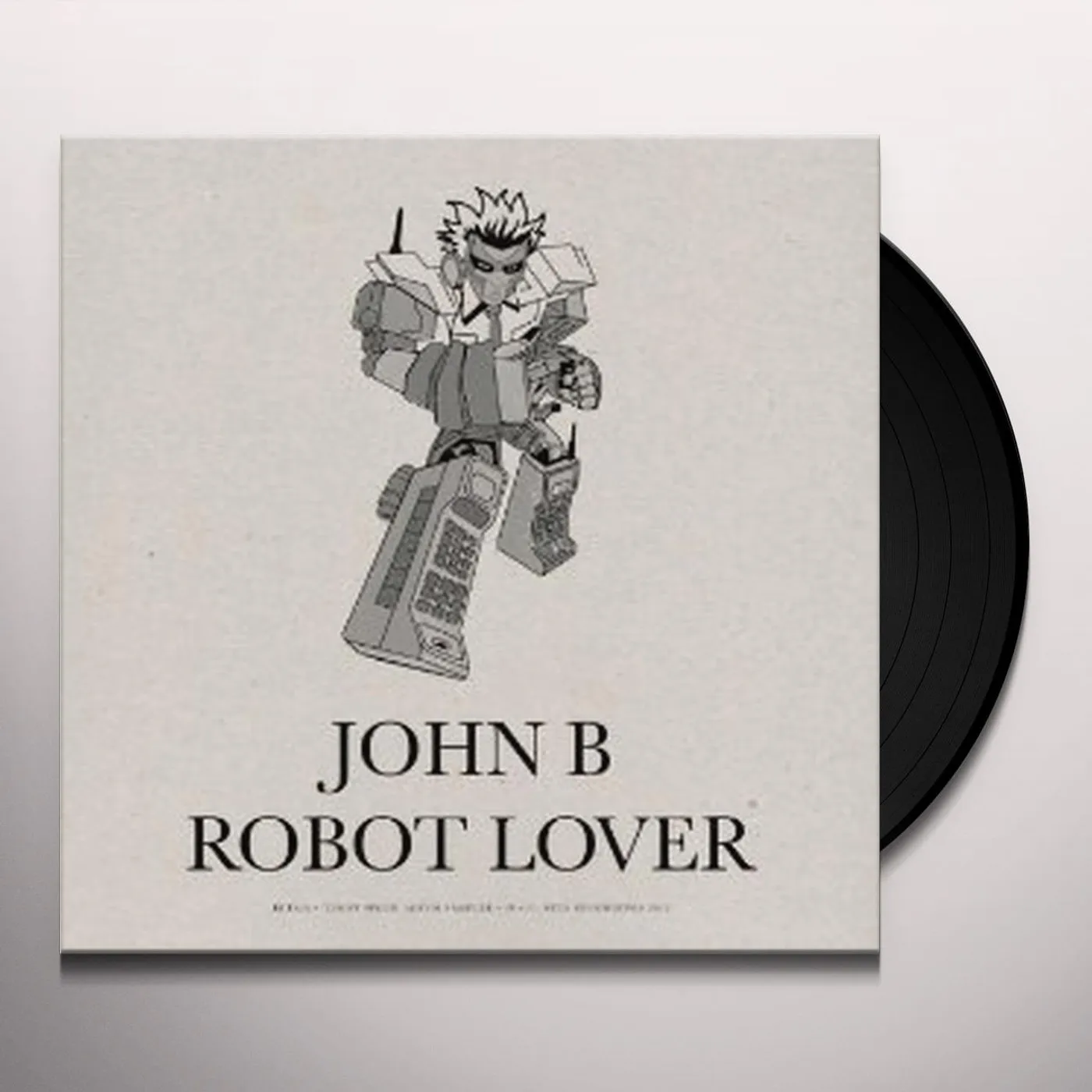 John B ROBOT LOVER (B/W CUTE HEELS REMIX) Vinyl Record - UK Release