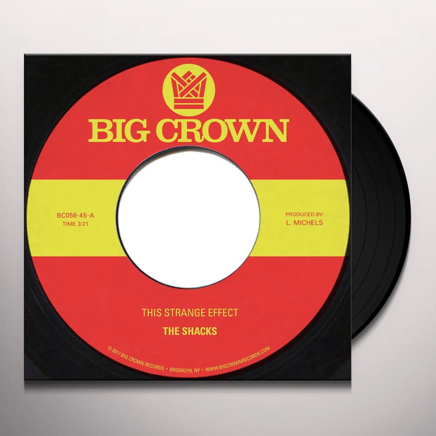 The Shacks THIS STRANGE EFFECT / HANDS IN YOUR POCKET Vinyl Record