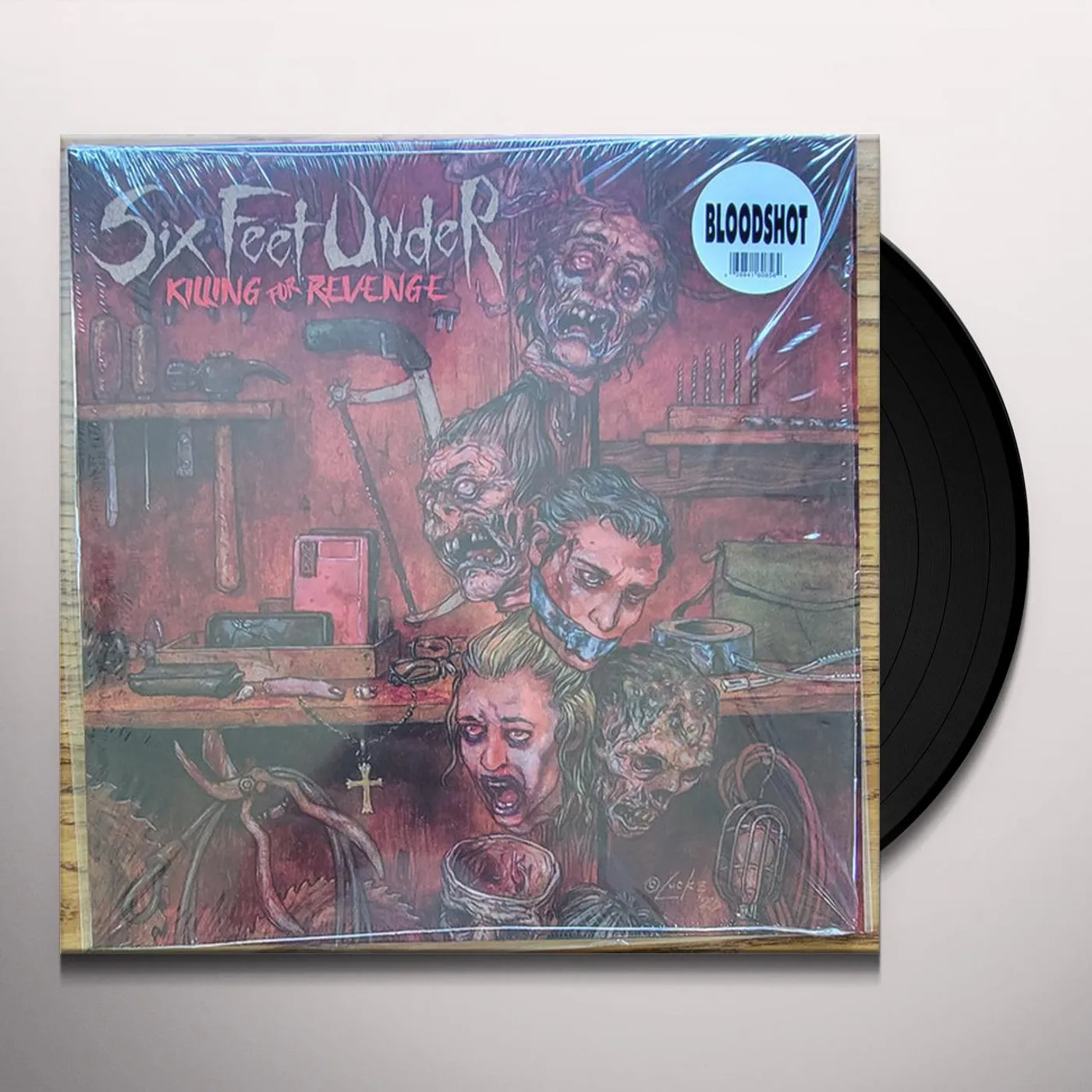 Six Feet Under KILLING FOR REVENGE (BLOODSHOT VINYL) Vinyl Record