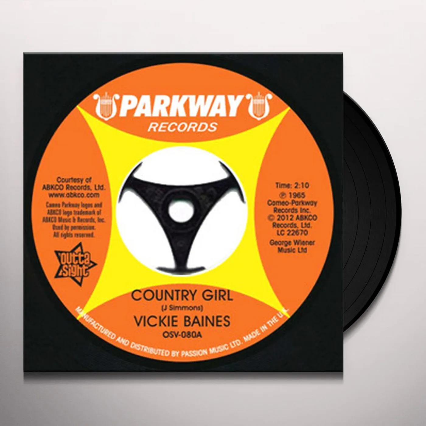 Vickie Baines COUNTRY GIRL / ARE YOU KIDDING Vinyl Record