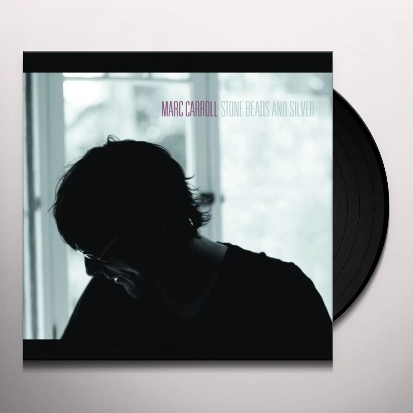 Marc Carroll Stone Beads and Silver Vinyl Record