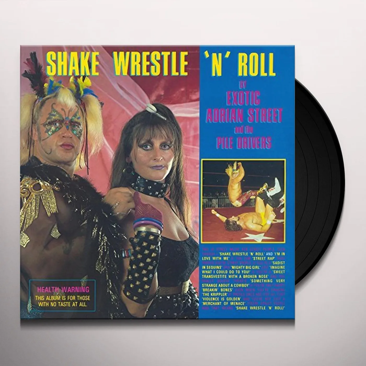 Exotic Adrian Street and the Pile Drivers Shake Wrestle 'N' Roll Vinyl Record
