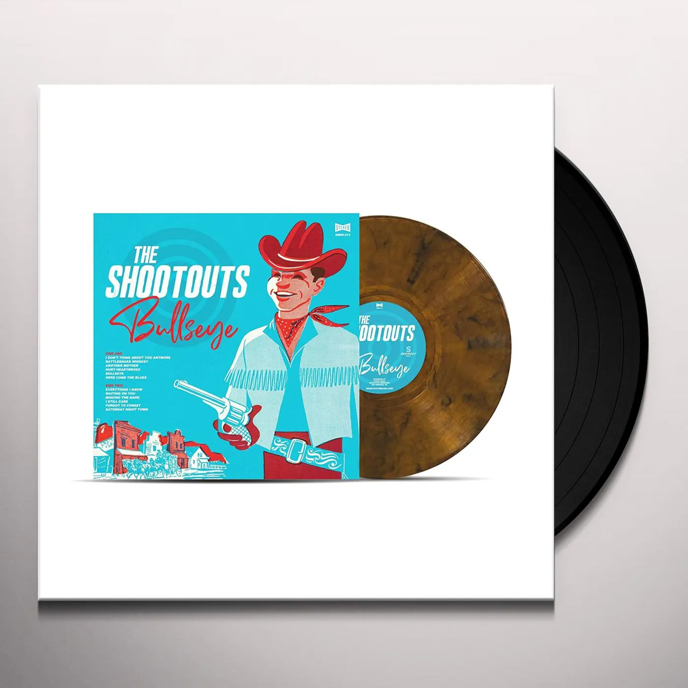 The Shootouts BULLSEYE (RATTLESNAKE SWIRL VINYL/140G/DL) Vinyl Record