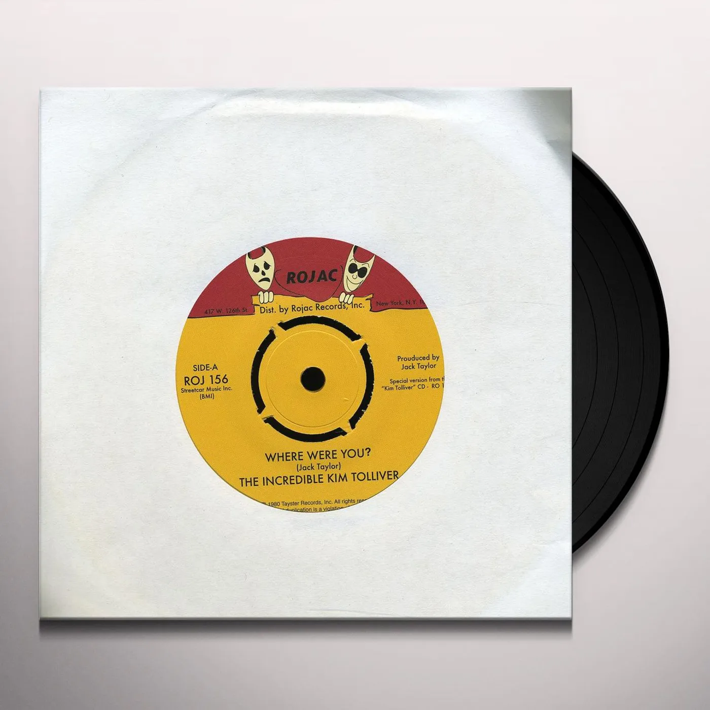 Kim Tolliver WHERE WERE YOU / YOU'RE TRYING TO COP MY STUFF Vinyl Record