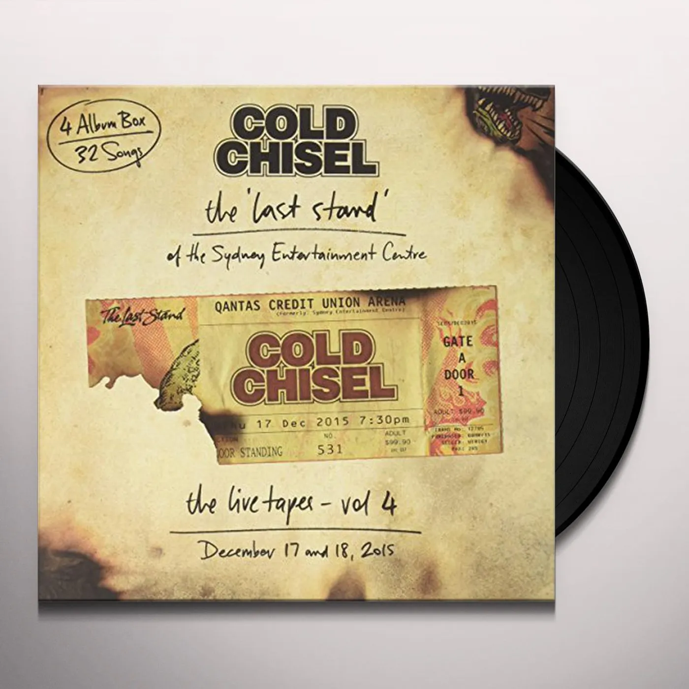 Cold Chisel LIVE TAPES 4: LAST STAND OF SYDNEY ENTERTAINMENT Vinyl Record