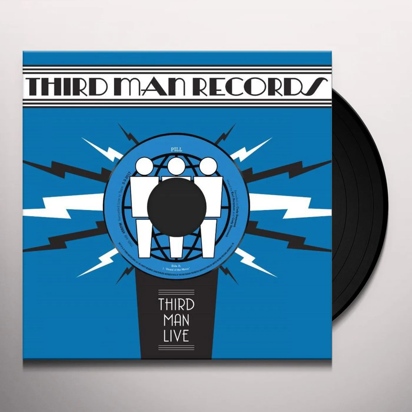 Pill AFRAID OF THE MIRROR / T.V. WEDDING THIRD MAN LIVE Vinyl Record