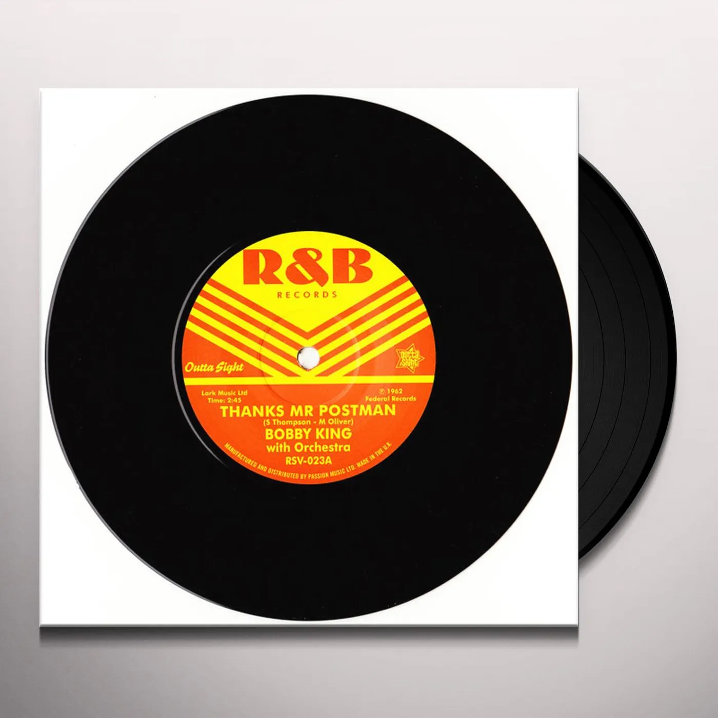 Bobby Bobby King Guy THANKS MR POSTMAN Vinyl Record