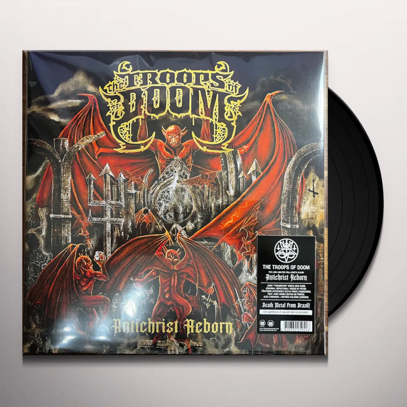 The Troops of Doom ANTICHRIST REBORN (RED VINYL) Vinyl Record