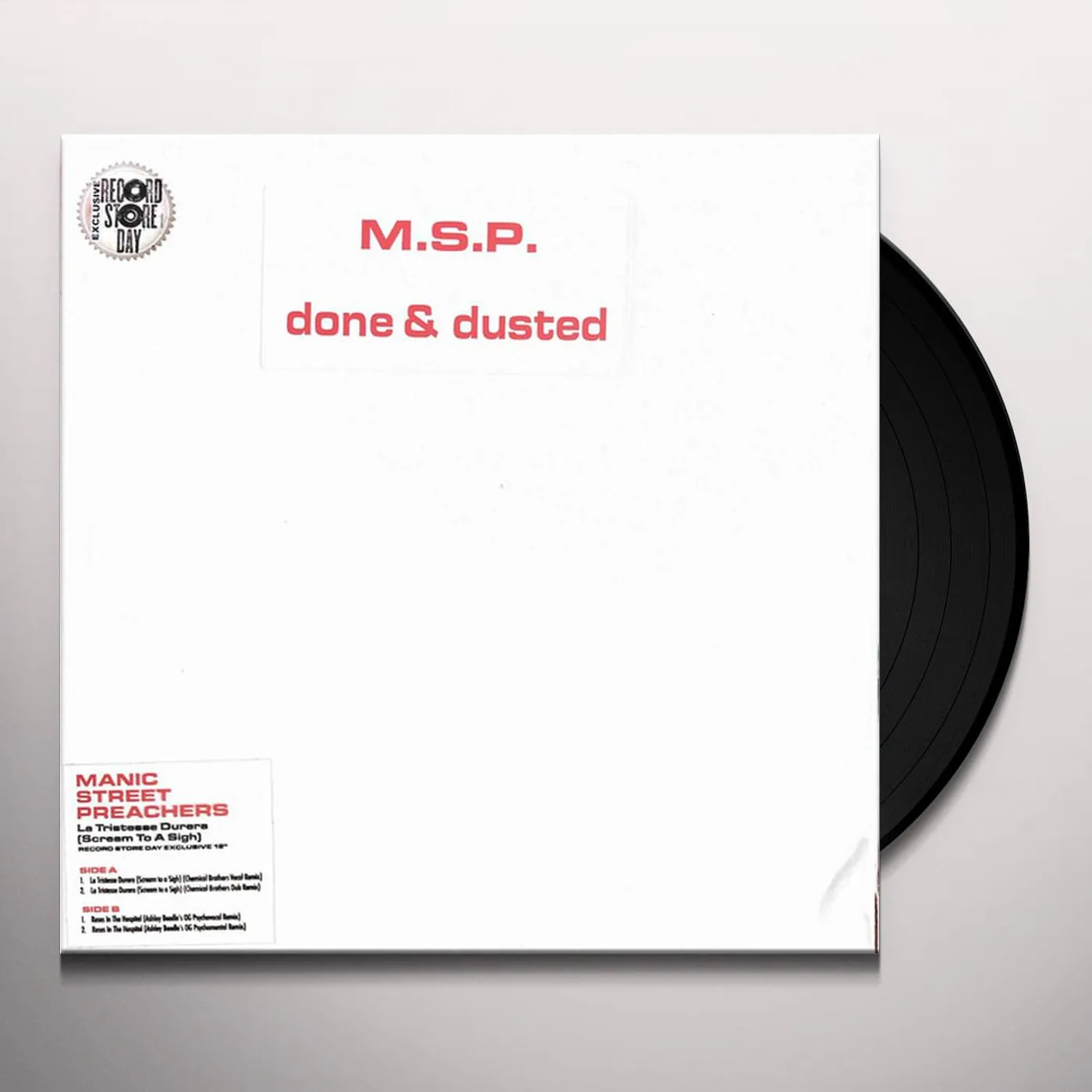 Manic Street Preachers LA TRISTESSE DURERA (SCREAM TO A SIGH) Vinyl Record