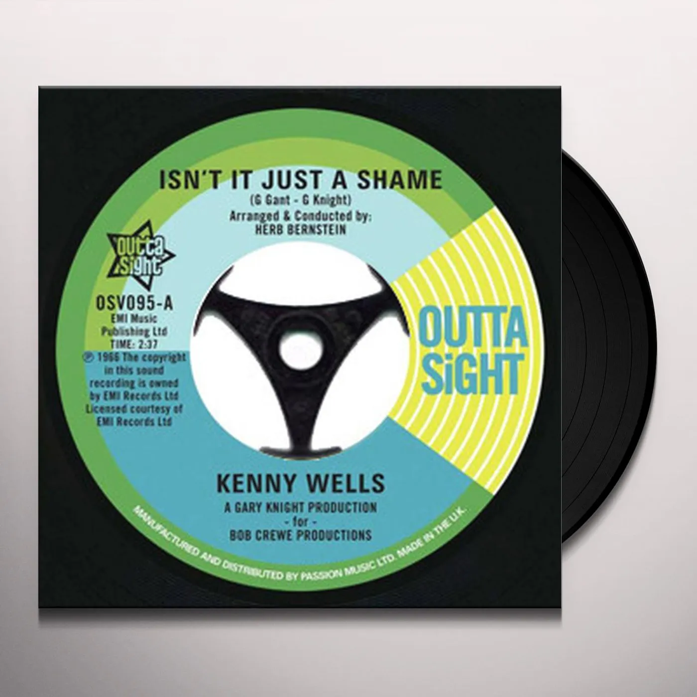 Kenny/Lainie Hill Wells ISN'T IT JUST A SHAME/TIME MARCHES ON Vinyl Record