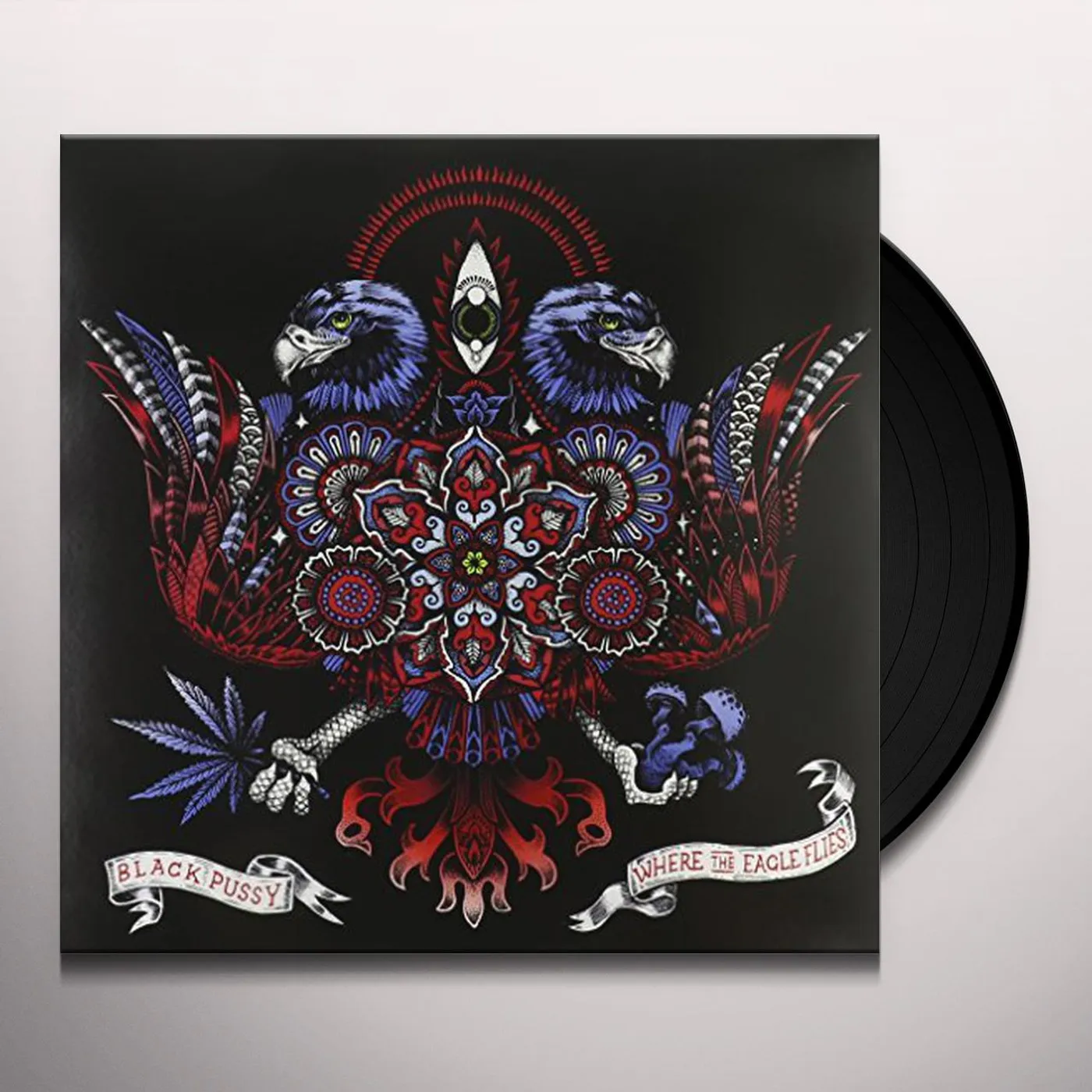 Black Pussy WHERE THE EAGLE FLYS Vinyl Record