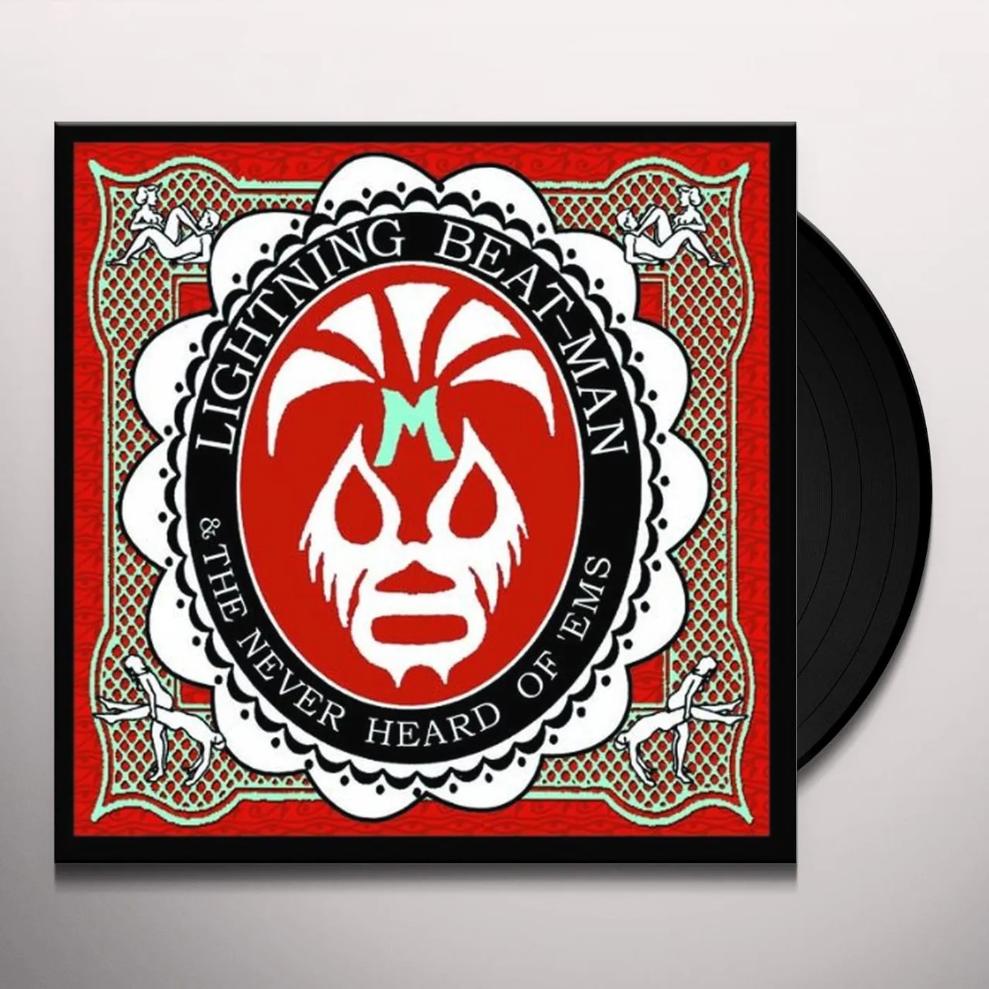 Lightning Beat-Man And The Never Heard Of Ems APARTMENT WRESTLING ROCK'N'ROLL Vinyl Record