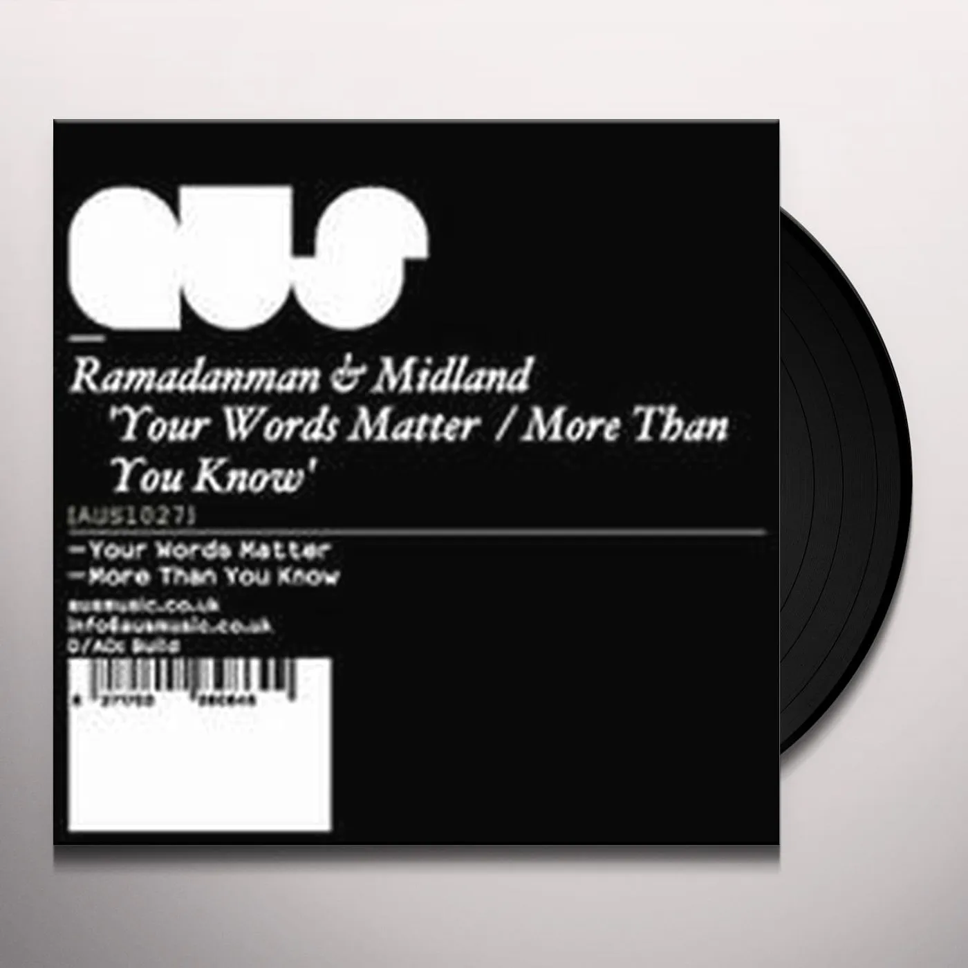Ramadanman & Midland Your Words Matter / More Than You Know Vinyl Record