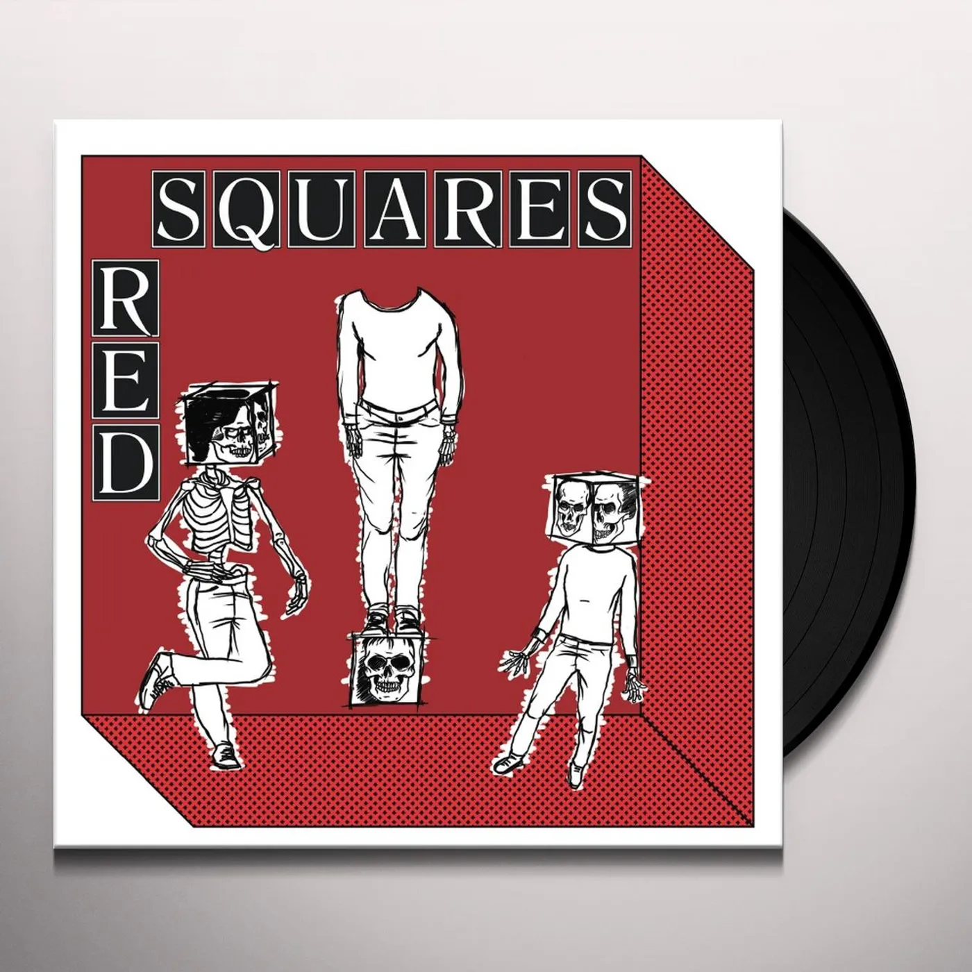 Red Squares MODERN ROLL Vinyl Record