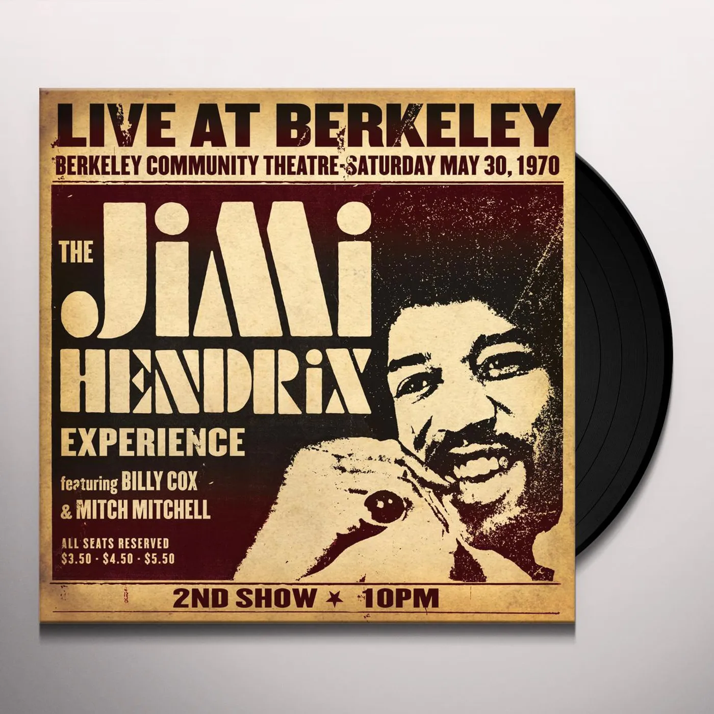 JIMI HENDRIX EXPERIENCE LIVE AT BERKELEY Vinyl Record