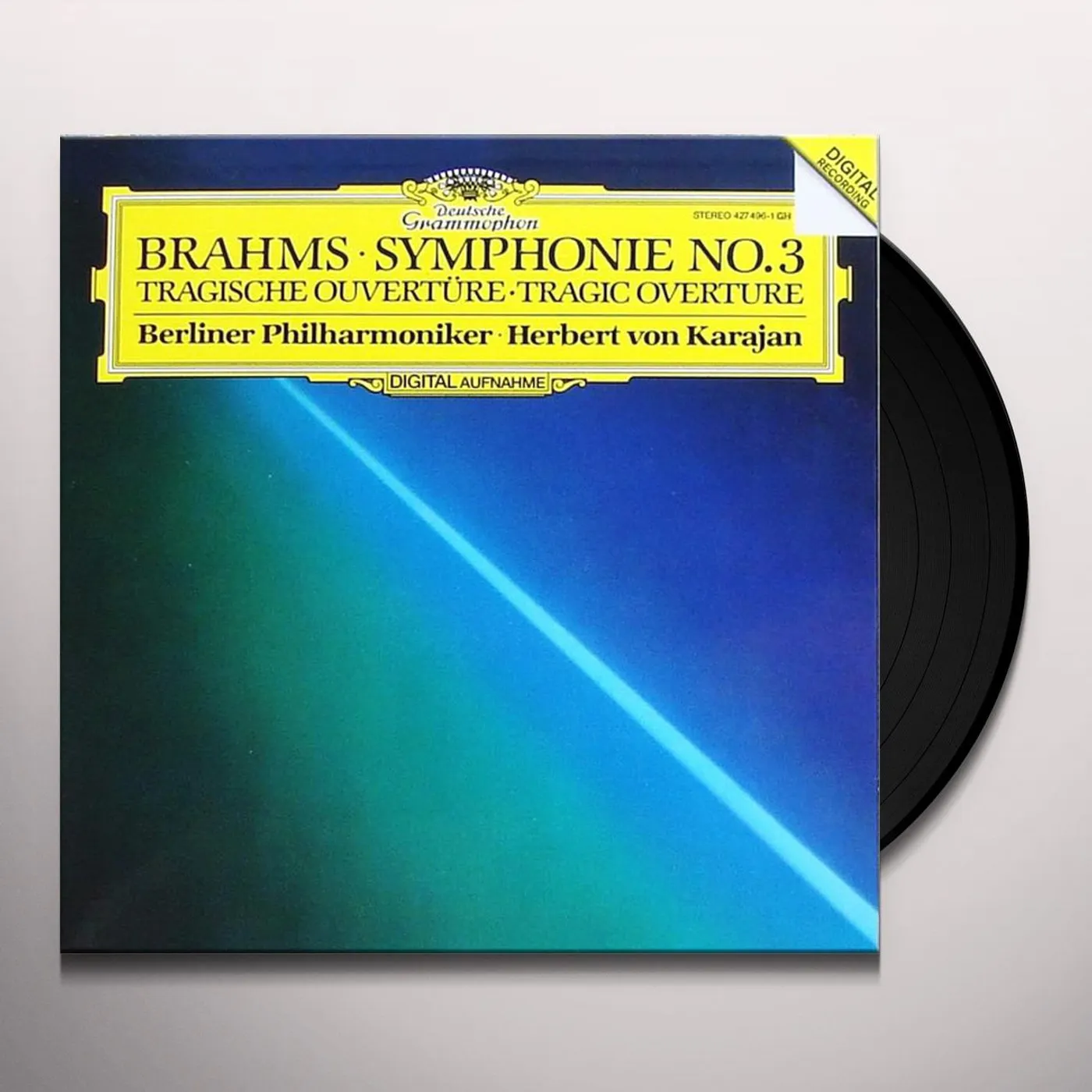 Berlin Philharmonic Orchestra (Herbert Von Karajan) SYMPHONY NO. 3 TRAGIC OVERTURE Vinyl Record