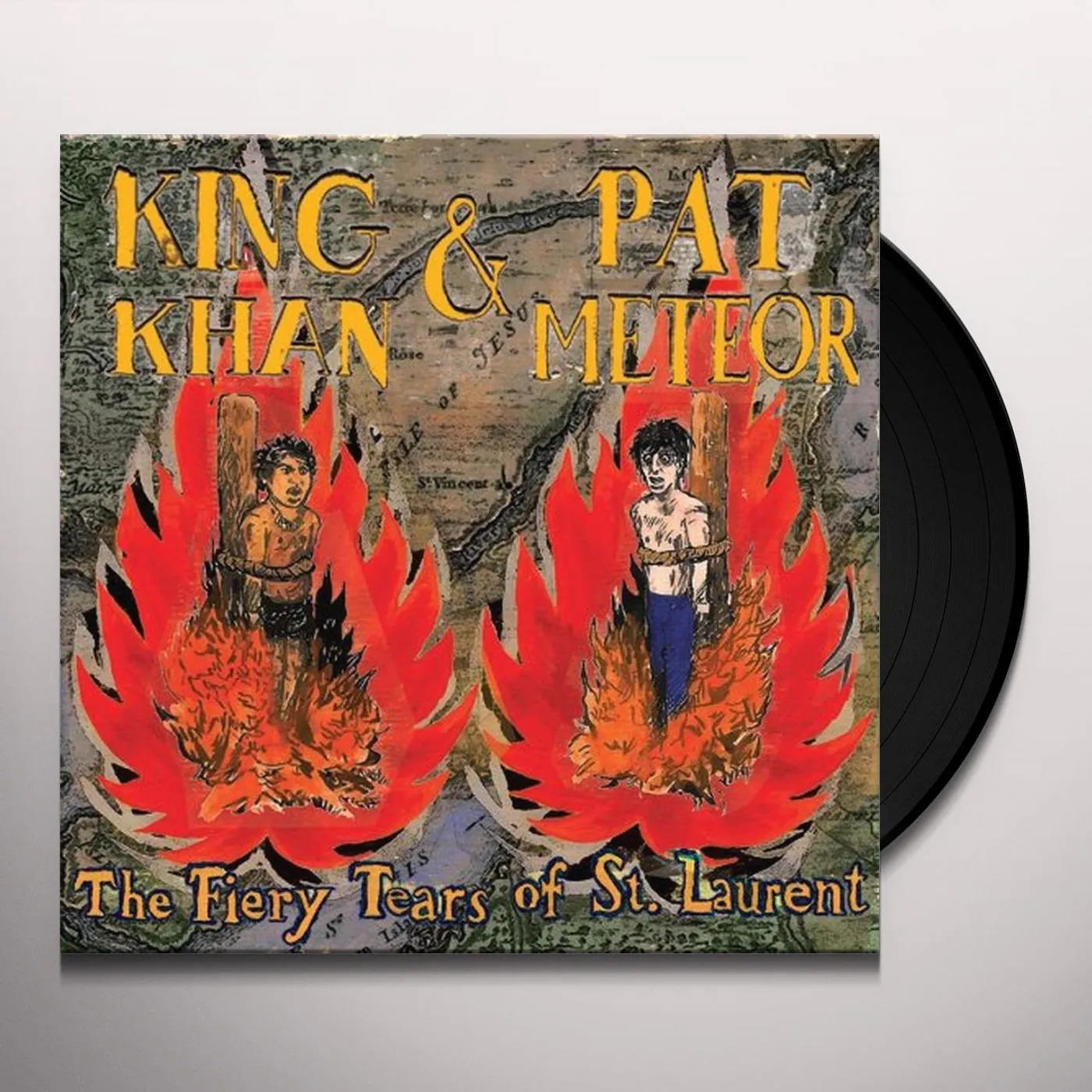 King Khan / Pat Meteor FIERY TEARS OF ST LAURENT Vinyl Record
