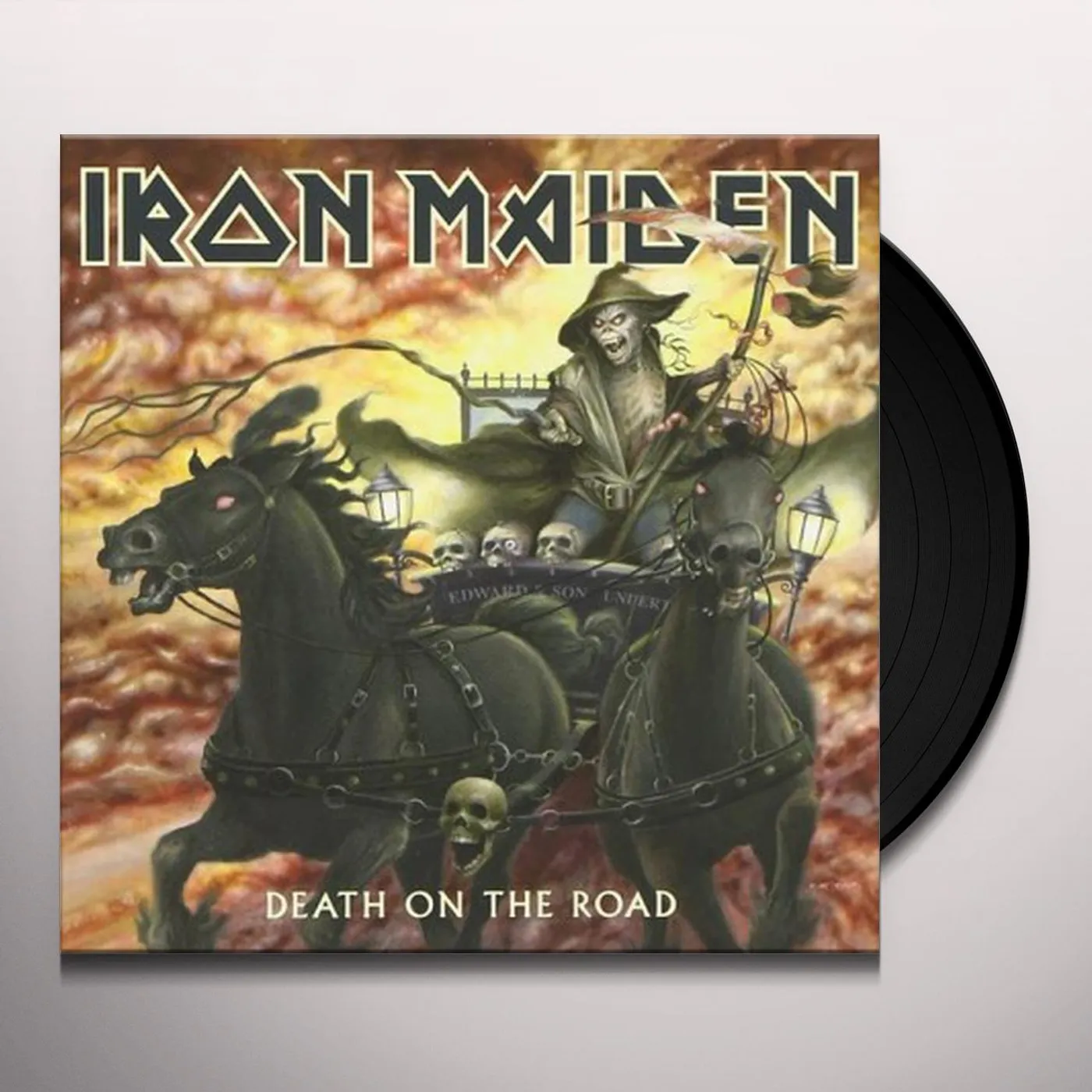 Iron Maiden Death on the Road Vinyl Record