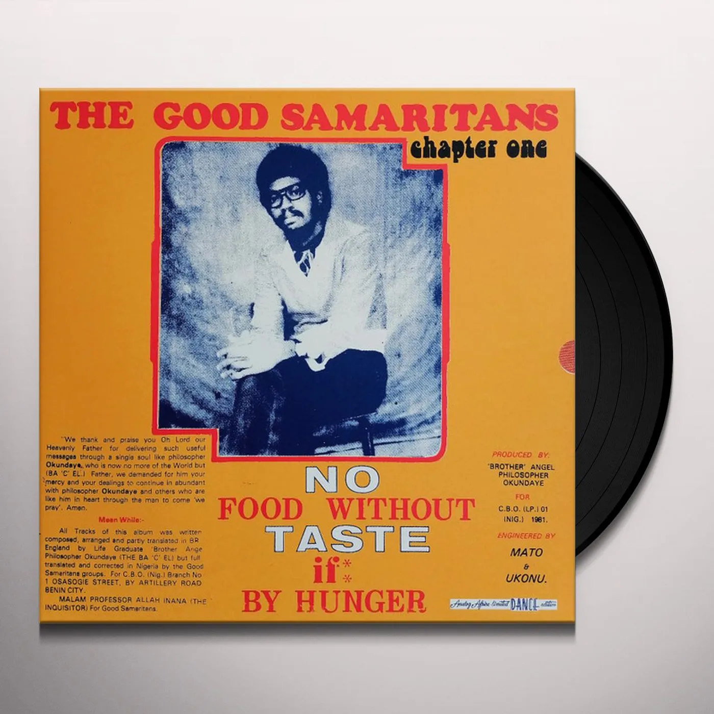 Good Samaritans NO FOOD WITHOUT TASTE IF BY HUNGER Vinyl Record