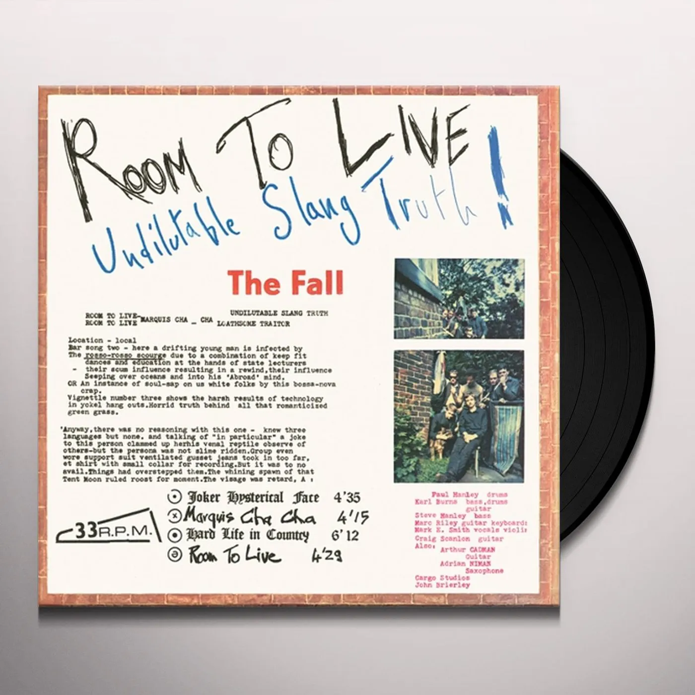 The Fall Room to Live Vinyl Record