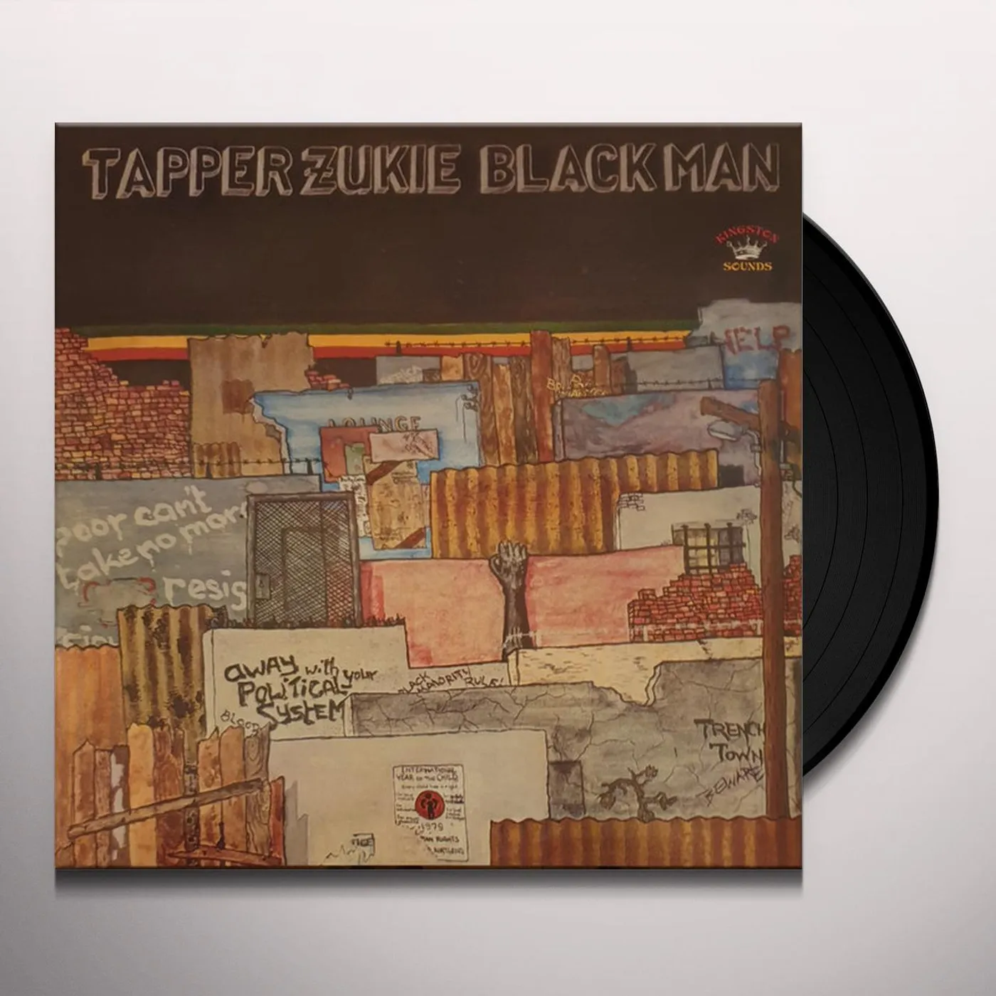 Tapper Zukie BLACK MAN Vinyl Record